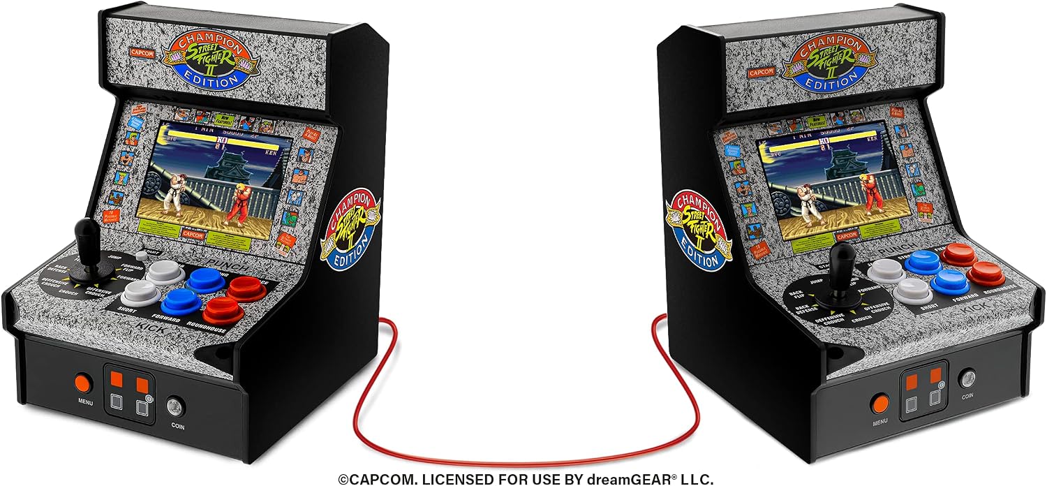 My Arcade Micro Player Mini Arcade Machine: Galaga Video Game, Fully Playable, 6.75 Inch Collectible, Color Display, Speaker, Volume Buttons, Headphone Jack - Electronic Games
