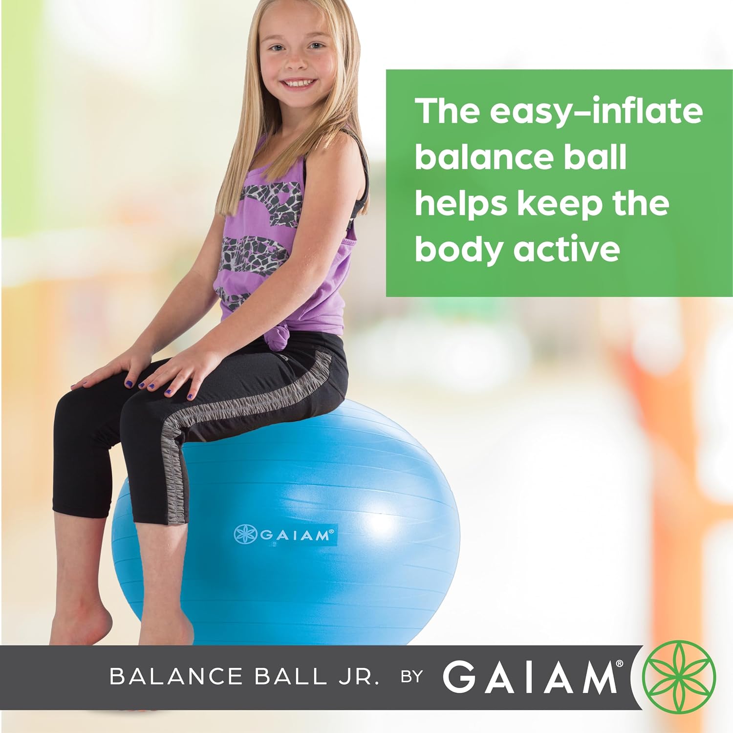 Gaiam Ultimate Balance Ball Chair, Swivel Base, Home & Office