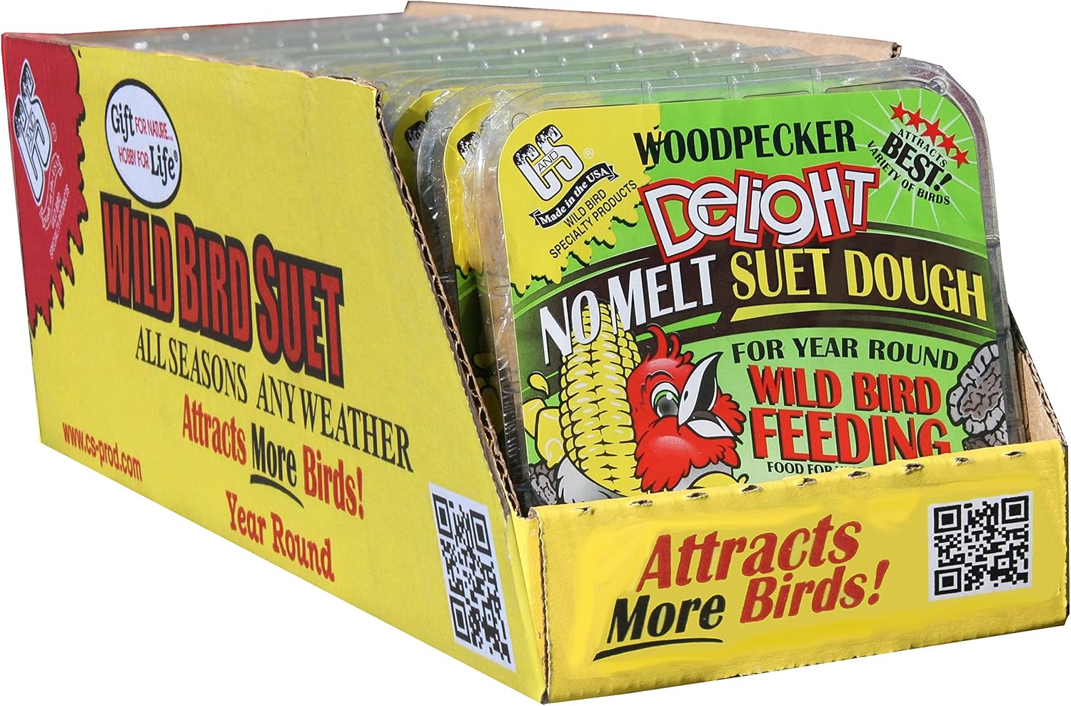 C&S Woodpecker Delight No-Melt Suet Dough