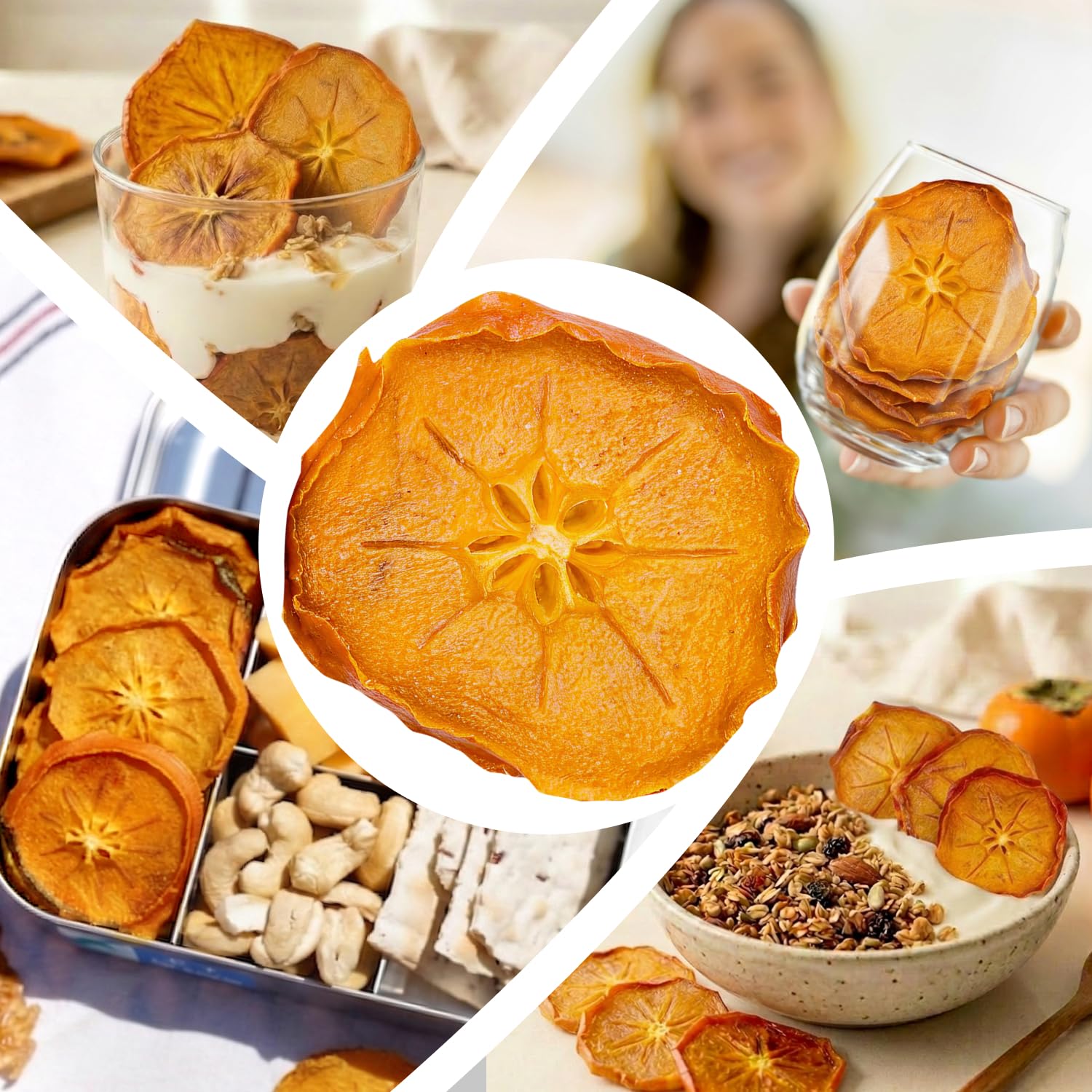 Bella Viva Dried Persimmons, 1 lb – Upcycled California Slices