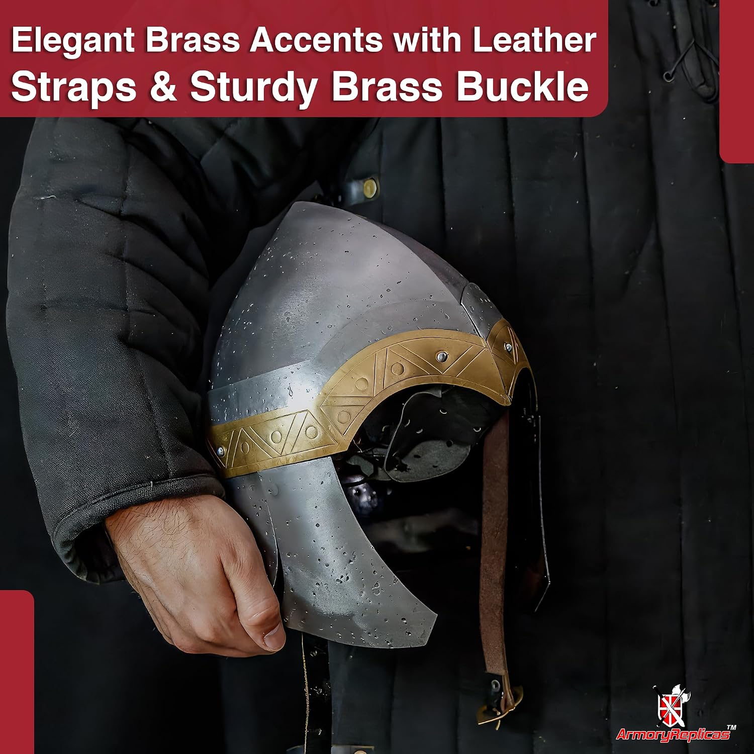 Armory Replicas Maximus Roman Gladiator Blackened 18g Helmet