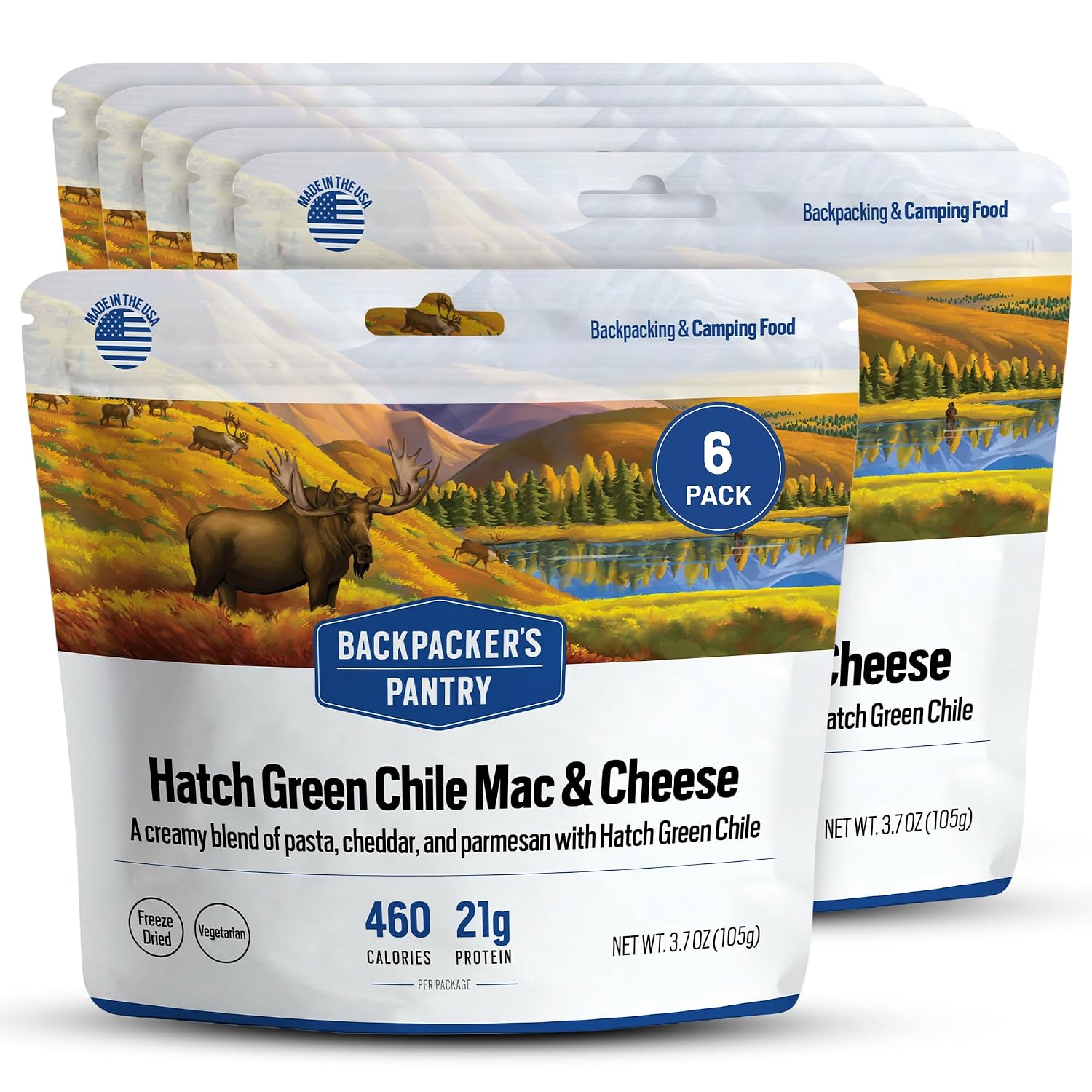 Backpacker's Pantry Lasagna | 1-Pack | 29g Protein | 620 Cal | Vegetarian, Nut Free | Made in the USA | Freeze Dried Meal & Camping Food