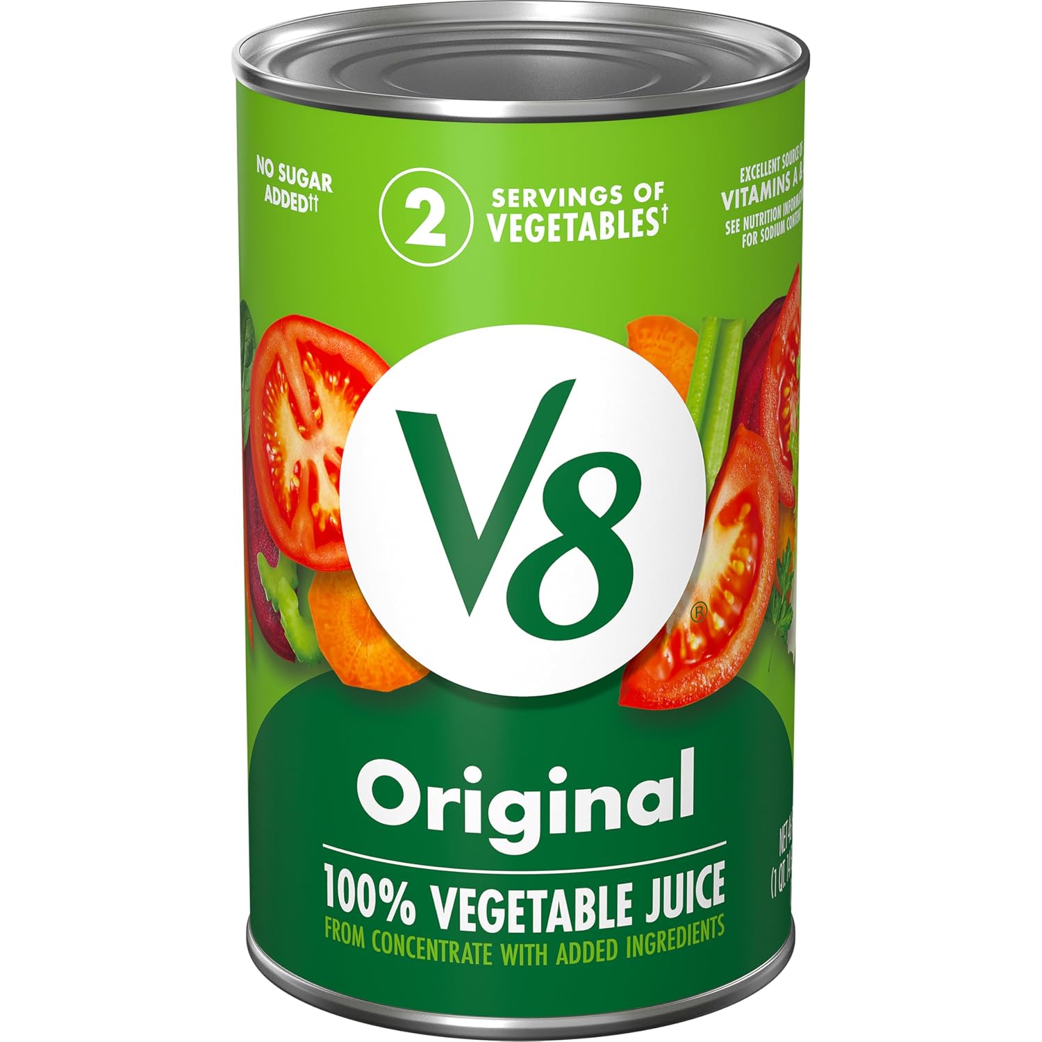V8 Low Sodium Original 100% Vegetable Juice, 11.5 fl oz Can (24 Pack)