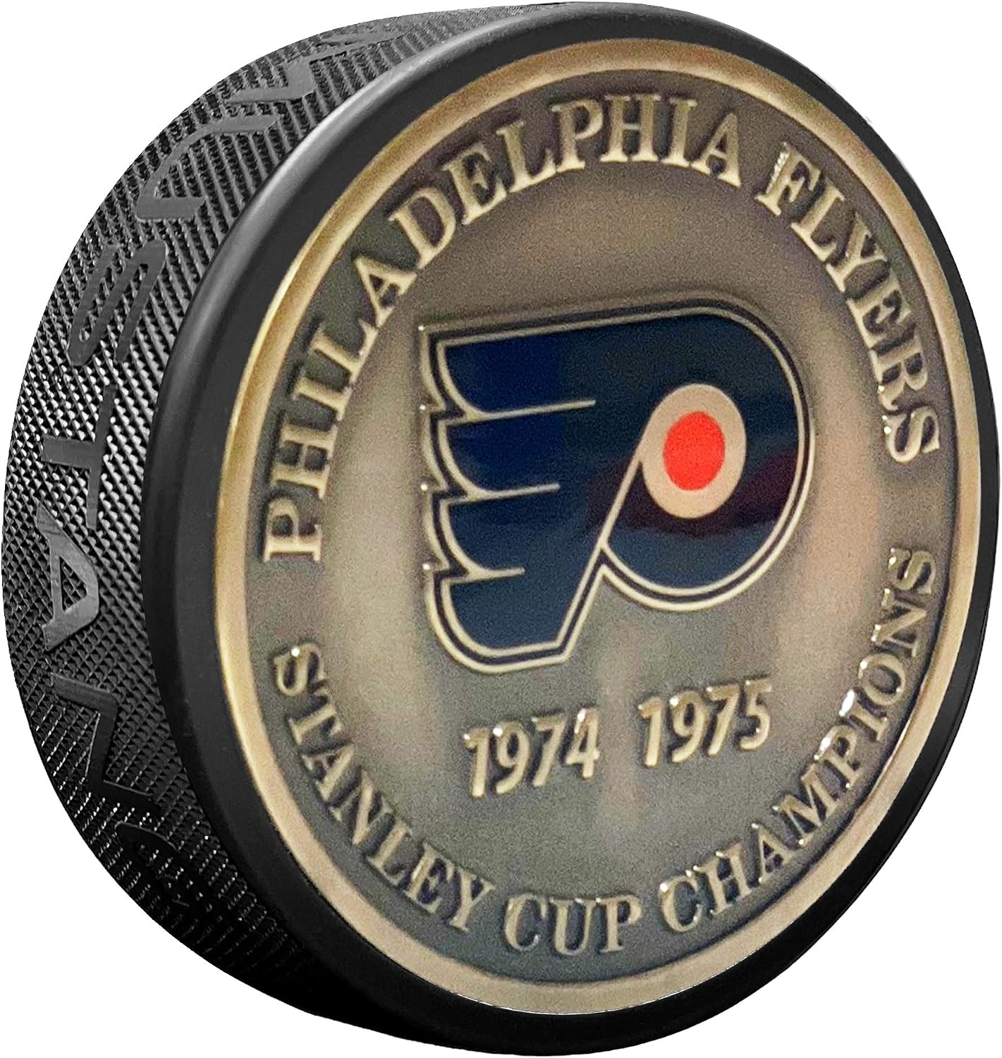 Sports Decor Stanley Cup Years Gold Medallion Puck