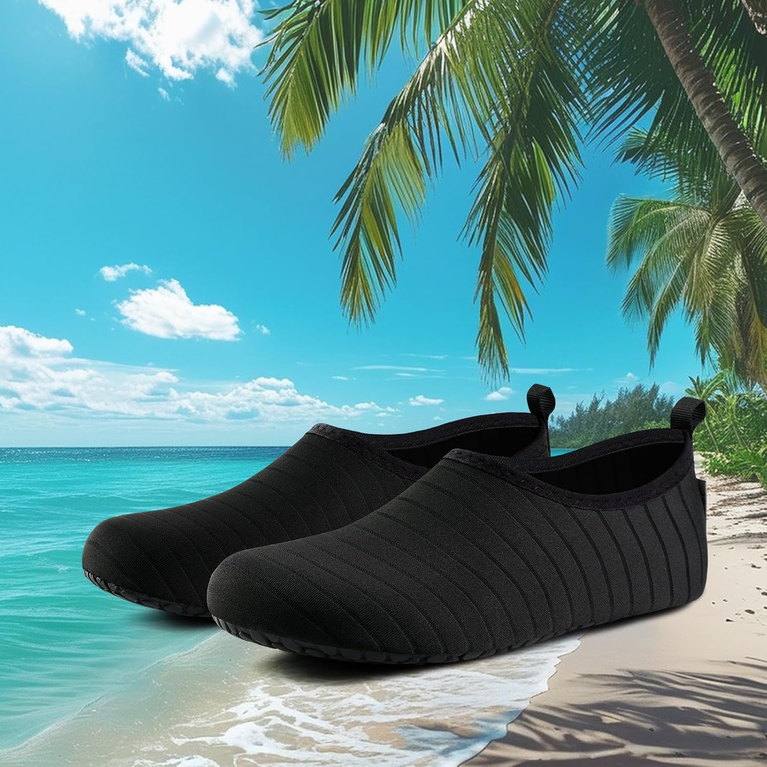 VIFUUR Water Shoes for Men Women Barefoot Quick Dry Aqua Socks Slip On | Lightweight, Breathable Upper, Flexible Sole, Drainage Design, Easy Slip-On Fit for Water Activities