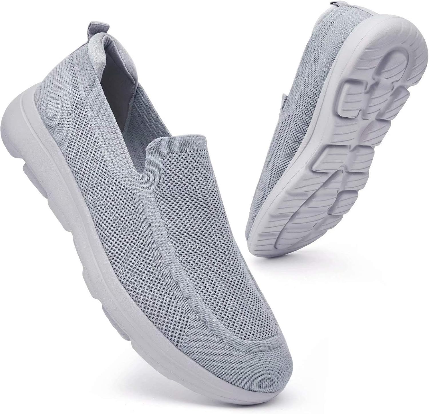 konhill Mens Slip On Shoes Lightweight Walking Shoes Anti Slip