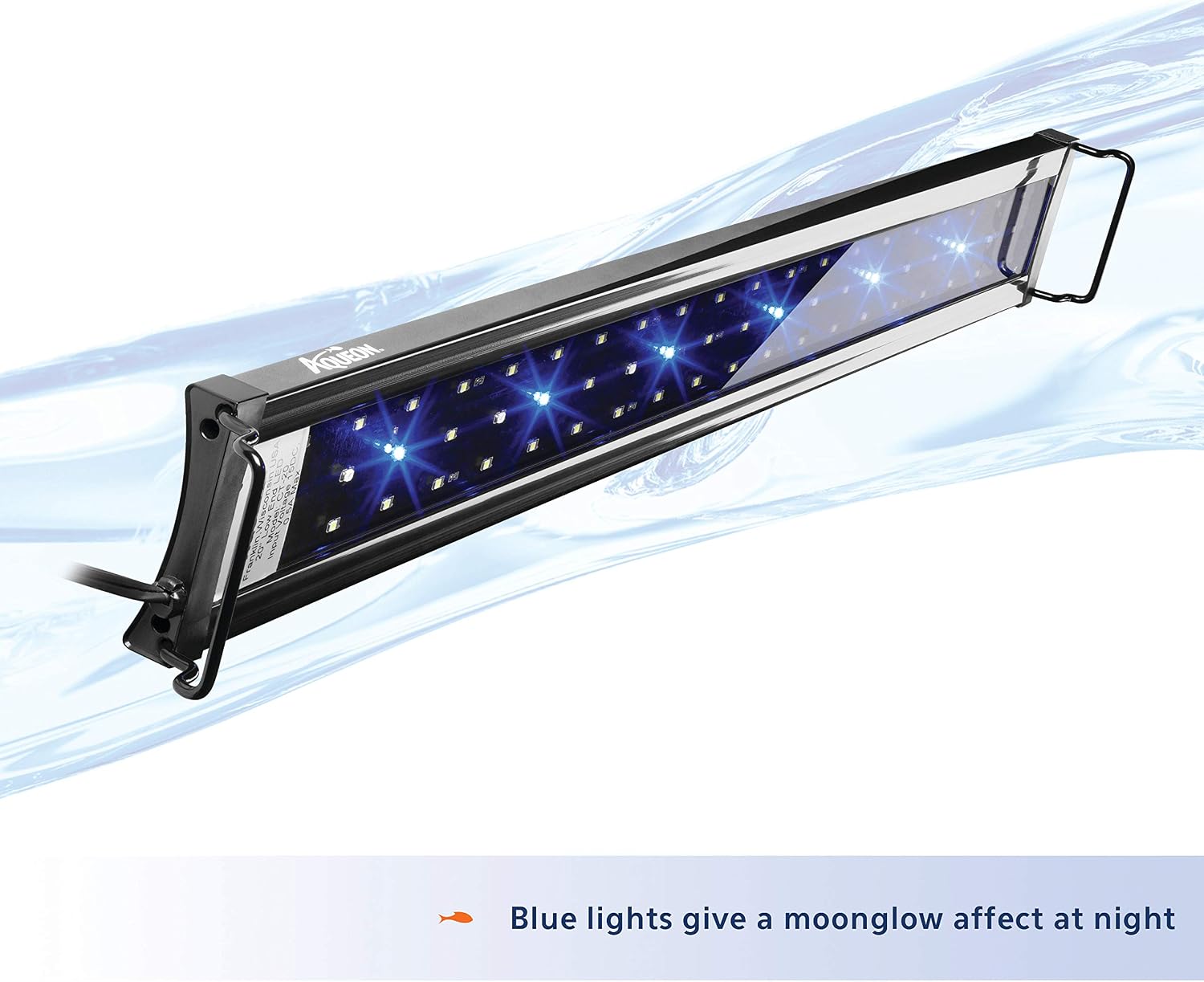 Aqueon LED OptiBright Fish Tank Aquarium Light Fixture, 48-54 Inch