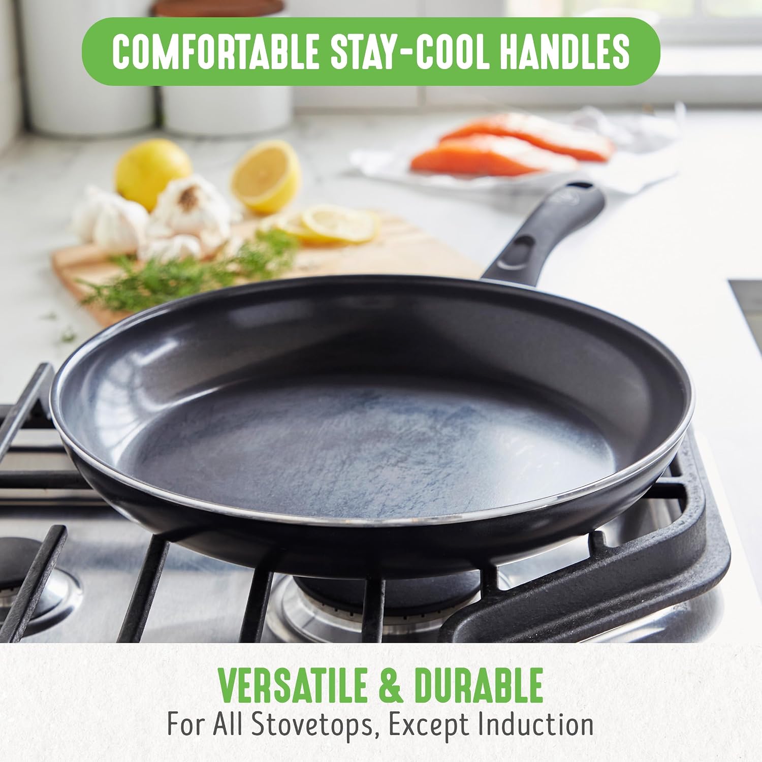 GreenLife 16 Piece Ceramic Nonstick Pots & Pans Cookware Set, Turquoise | PFAS-Free Ceramic Nonstick, Stockpot, Frying Pans, Saucepans, Sauté Pan, Stay-Cool Handles, Dishwasher & Oven Safe up to 350F