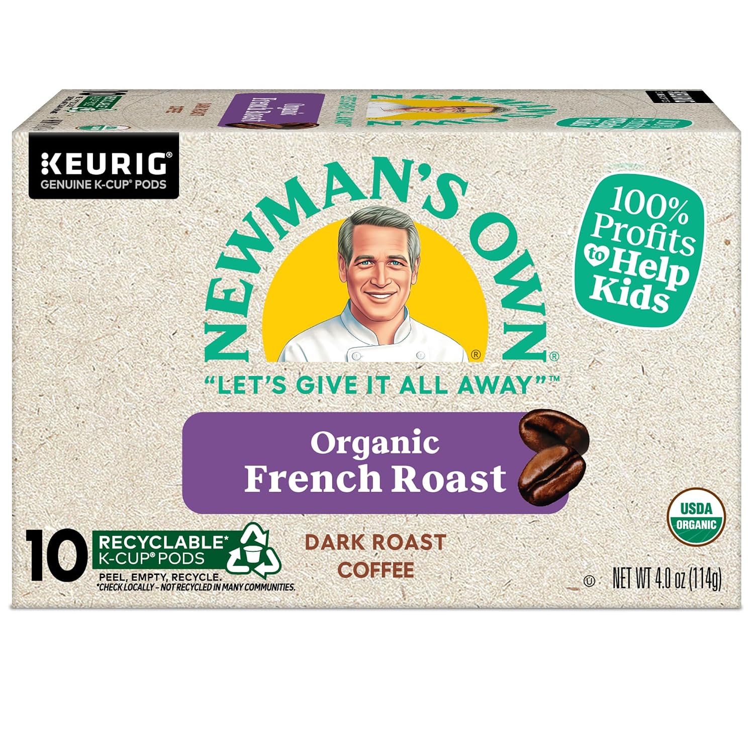 Newman's Own Organics Special Blend Keurig Single-Serve K-Cup Pods, Medium Roast Coffee, 96 Count