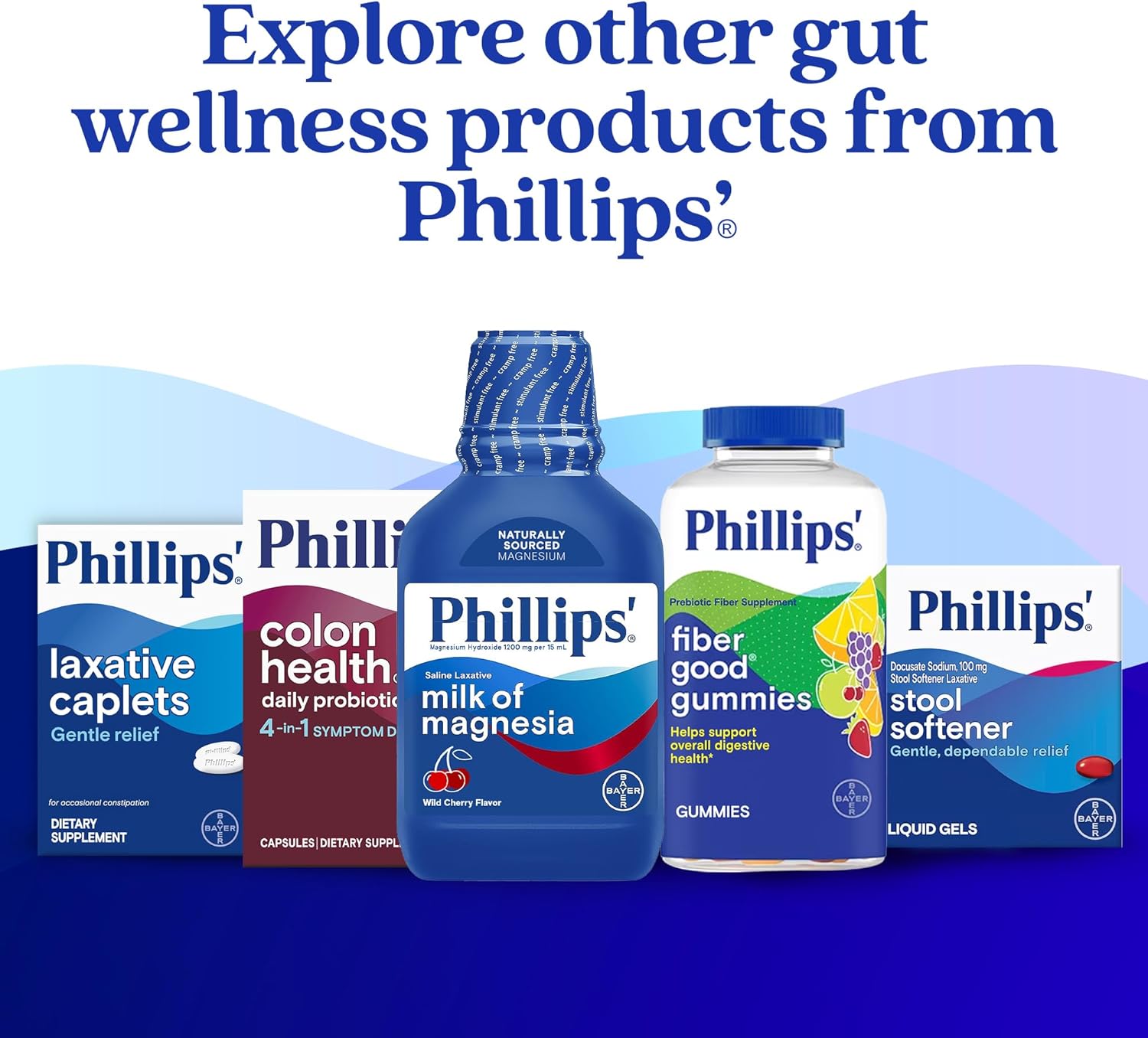 Phillips' Laxative Easy-To-Swallow Caplets, 55 Count