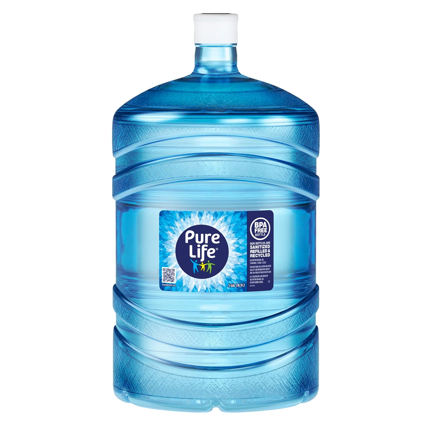 Pure Life Purified Bottled Water - 5 Gallon, 3 Pack | Still Drinking Water Enhanced with Minerals for a Crisp Taste