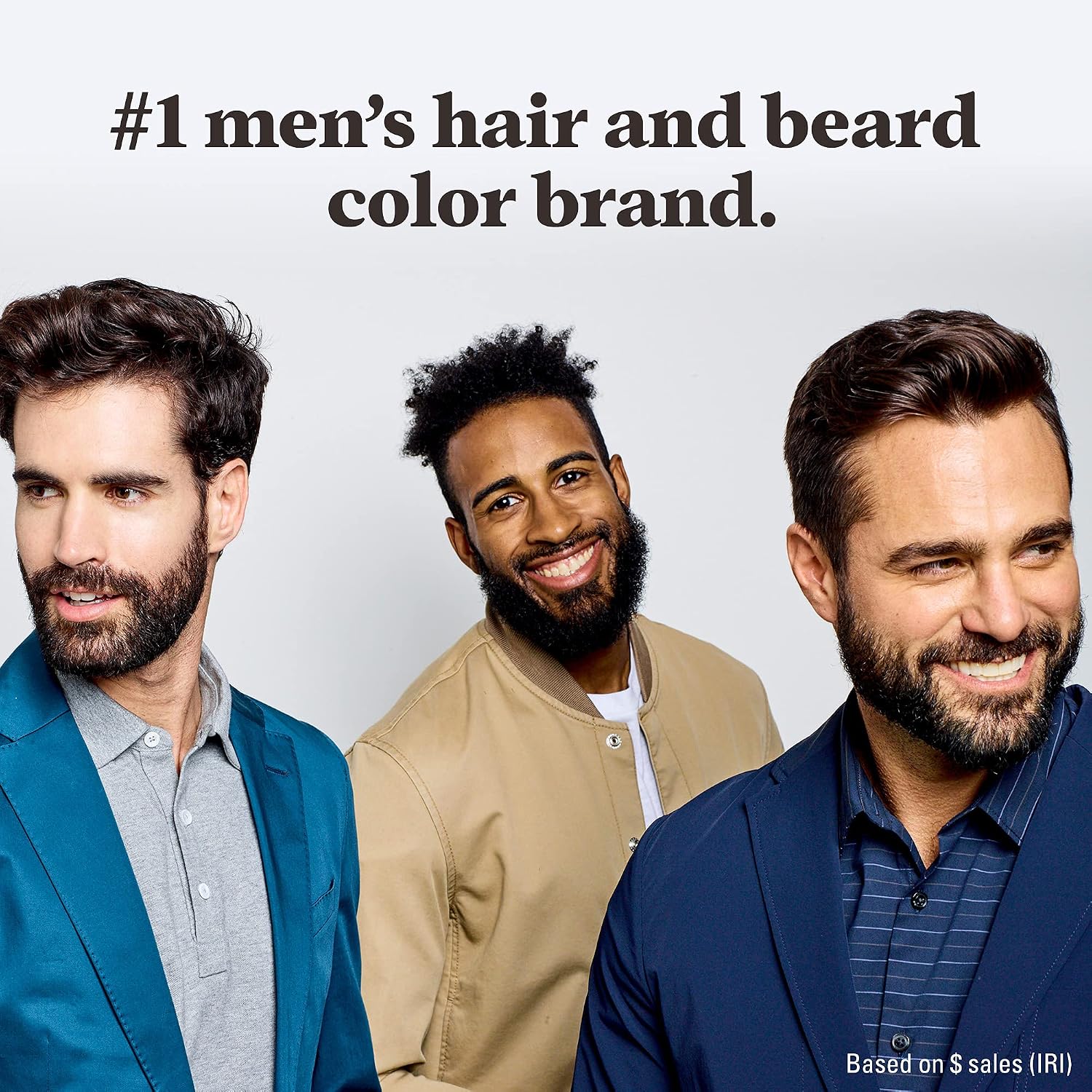 JUST FOR MEN Mustache & Beard Dye, Keratin, Light-Medium Brown M-30 (3 Pk) | Mustache & Beard color light-medium brown designed for facial hair to instantly eliminate gray. Enhanced with keratin.