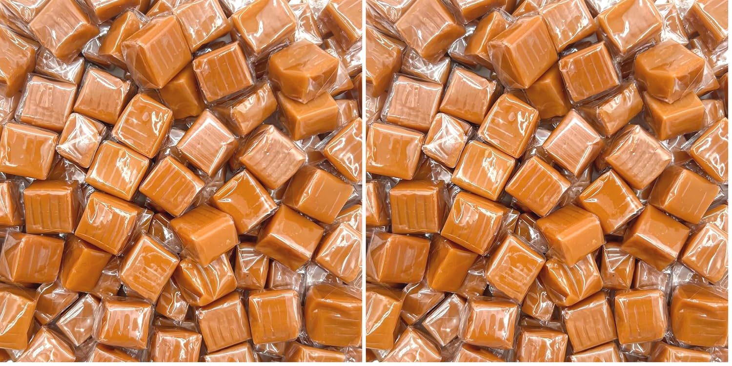 Caramel Candy Individually Wrapped, Caramel Cubes, 2 Lb Bag