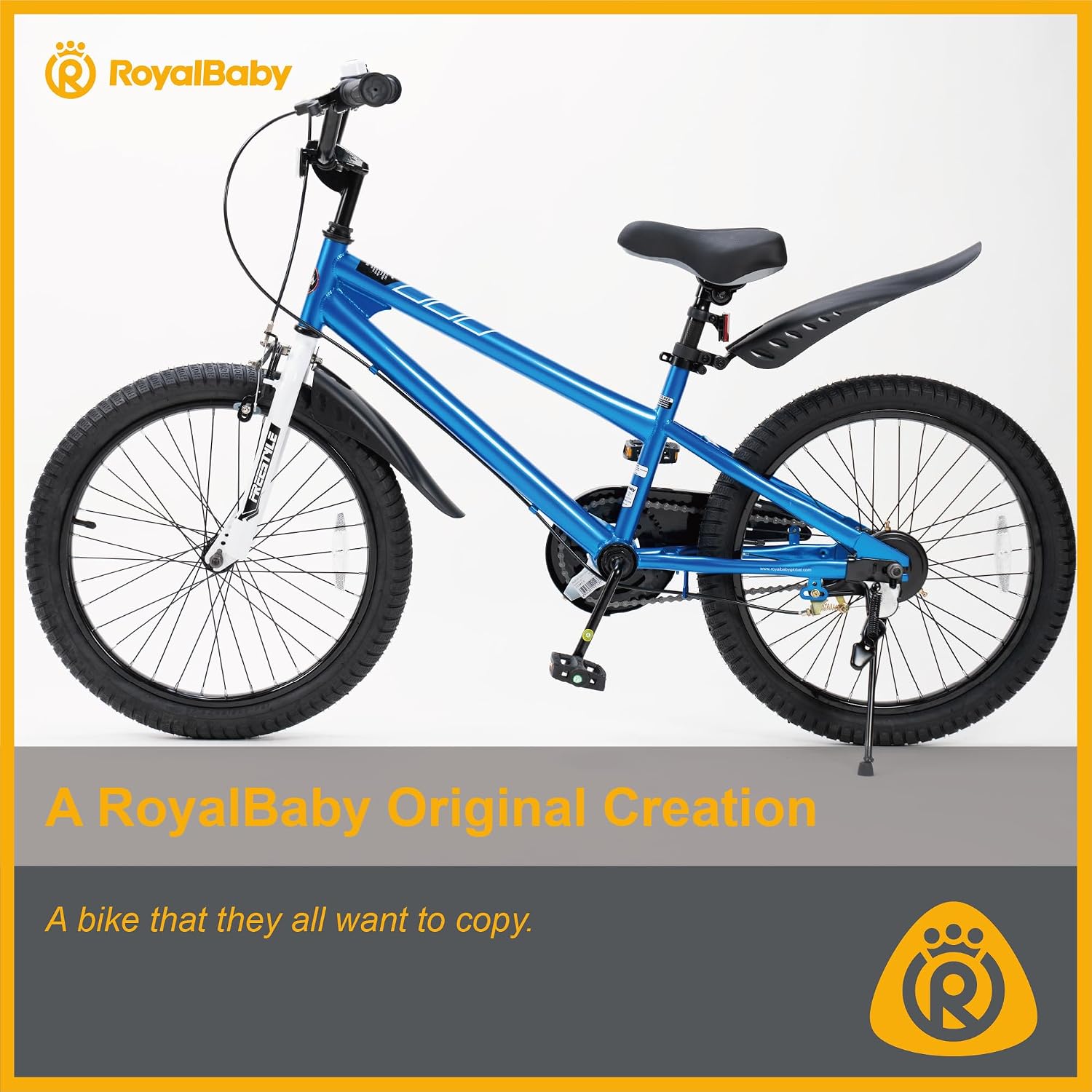 RoyalBaby Freestyle Kids Bike 12 14 16 18 20 Inch Bicycle for Boys Girls Ages 3-10 Years, Multiple Color Options