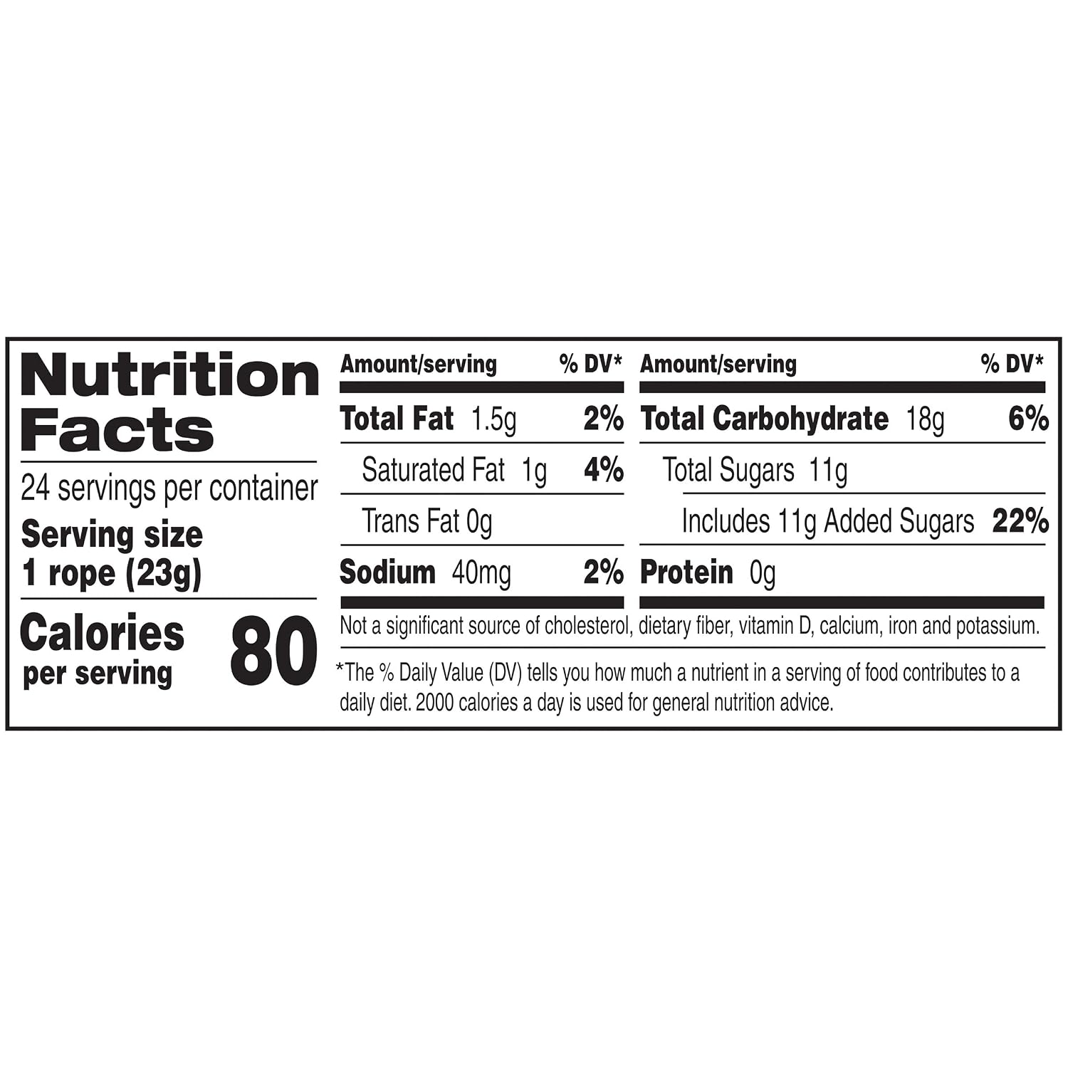 Laffy Taffy Rope Candy, Banana Flavor, 0.81 Ounce Ropes (Pack of 24)