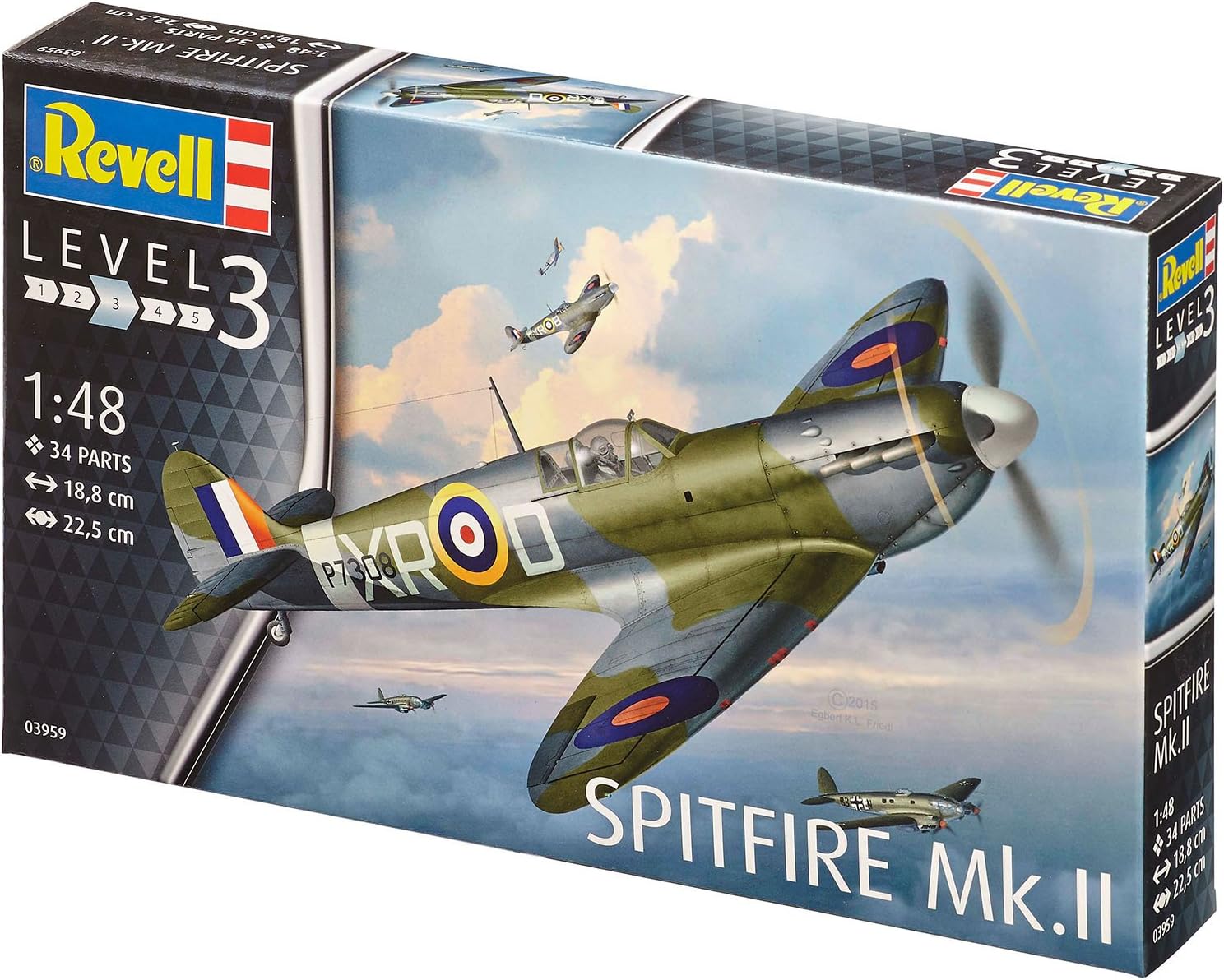 Revell Spitfire Mk.II Model Kit, 1: 48 Scale