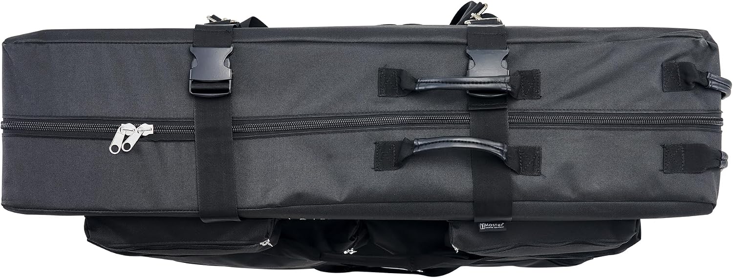 Master Massage Luggage Style Wheeled Massage Table Carrying Case 27” to 32” Width Folding Massage Table- Black