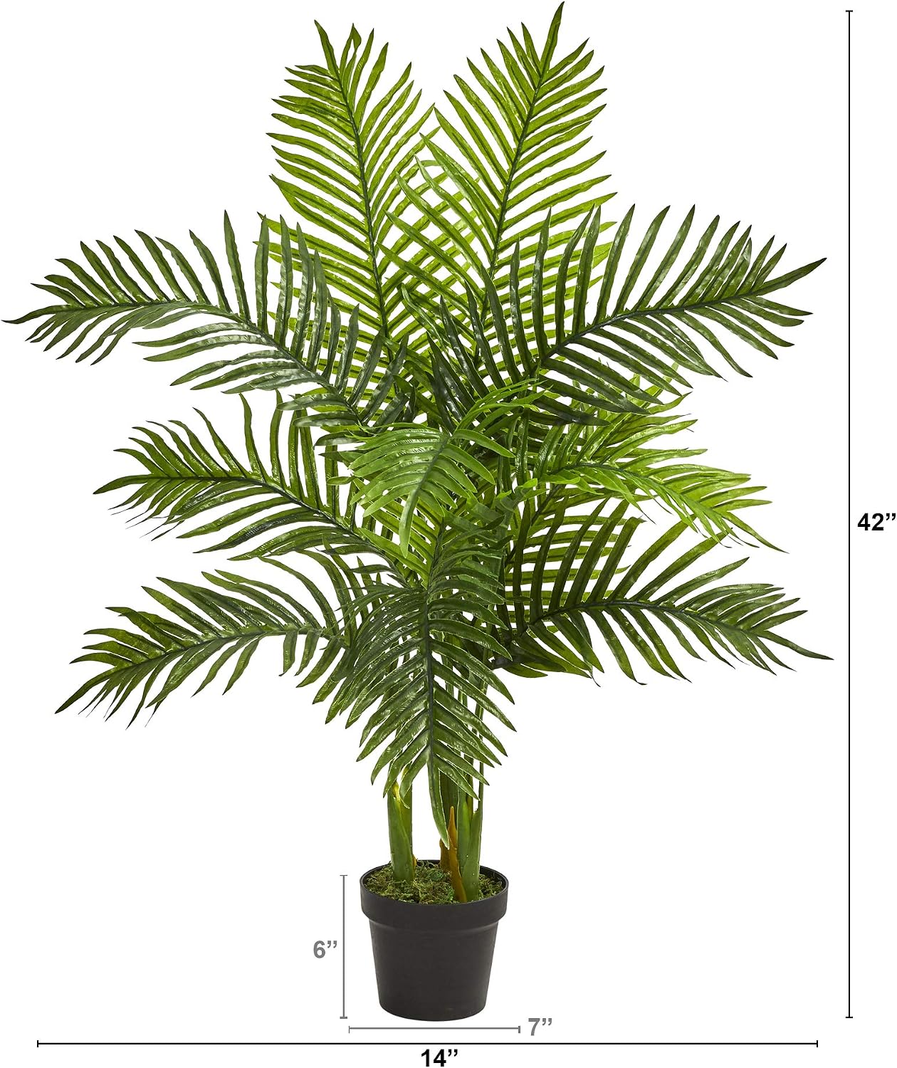Nearly Natural 3.5ft. Areca Palm Artificial Tree (Real Touch)