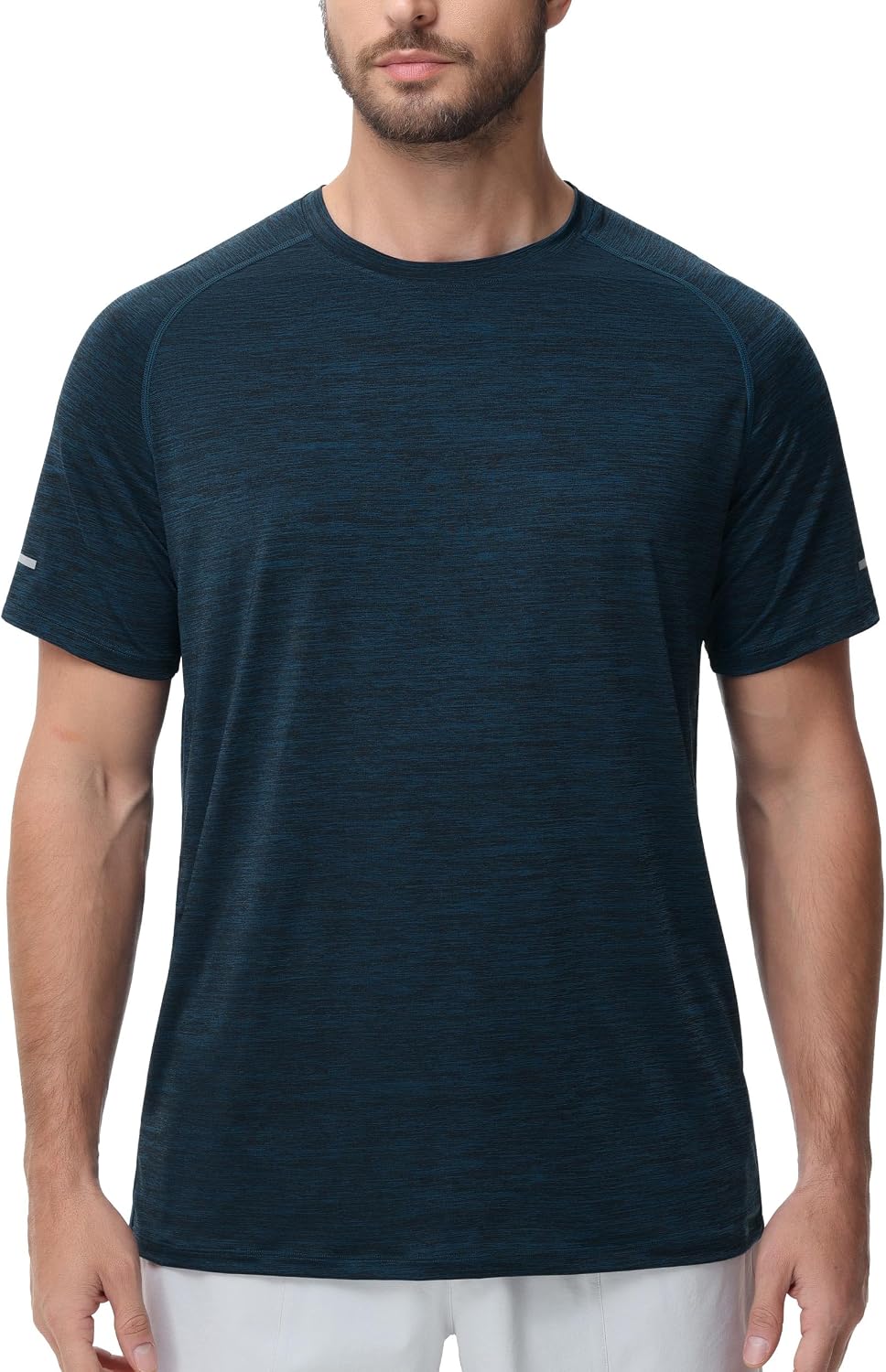 THE GYM PEOPLE Men's Cooling Running Shirts Ice Silk UPF 50+ Workout Tshirt