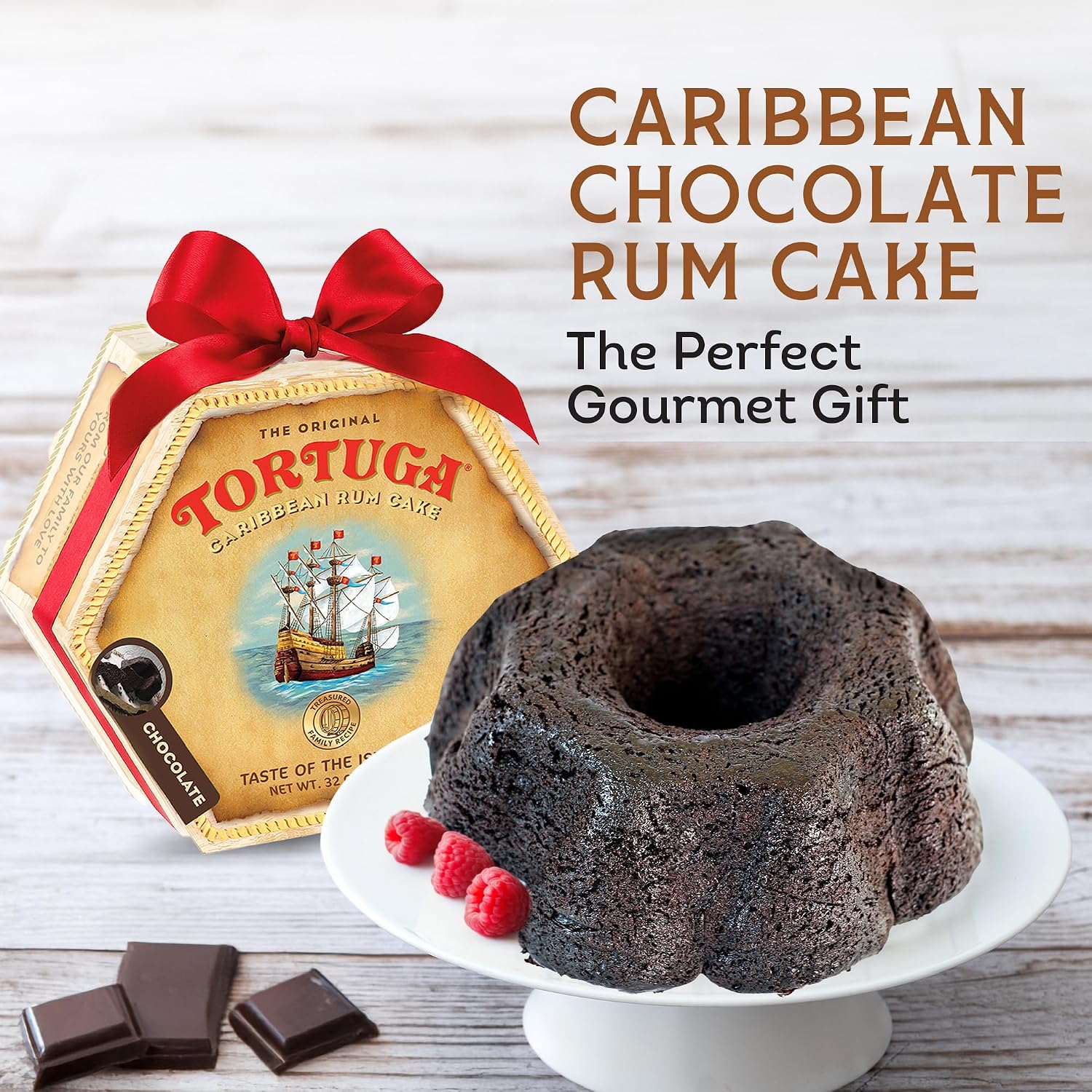 TORTUGA Provenance Rum Cake Variety Pack – 4 oz. - 6 Pack - The Perfect Premium Gourmet Gift for Stocking Stuffers, Gift Baskets