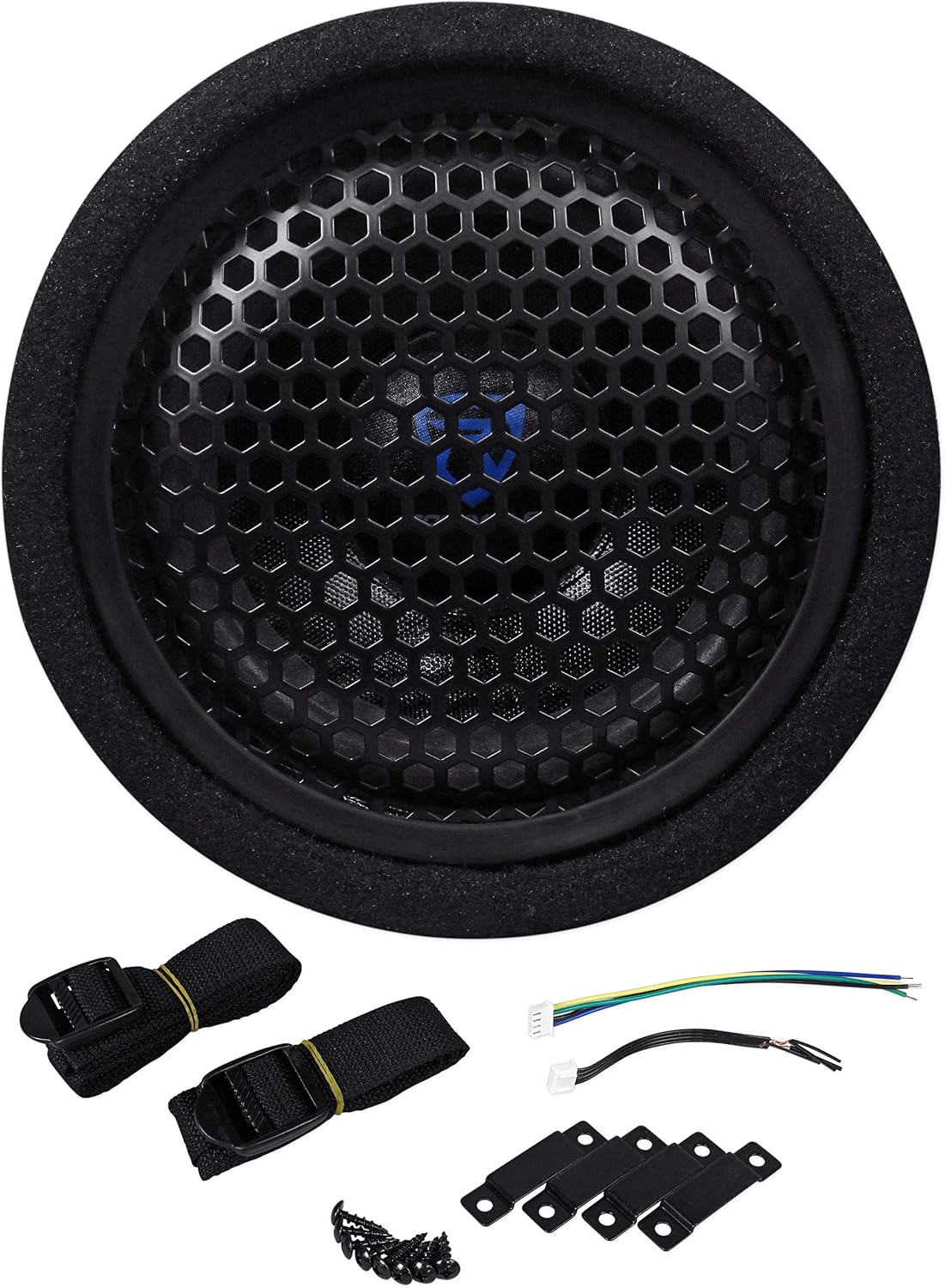 Rockville RTB65A 6.5" Powered Car Subwoofer Bass Tube with RWK10 Kit | 300W Peak / 150W RMS, MP3/RCA Inputs, Adjustable Crossover, Rear Aero Vent