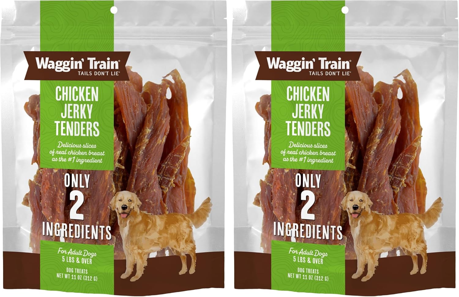 Waggin' Train Limited Ingredient, Grain Free Dog Treat, Chicken Jerky Tenders - 11 oz. Pouch