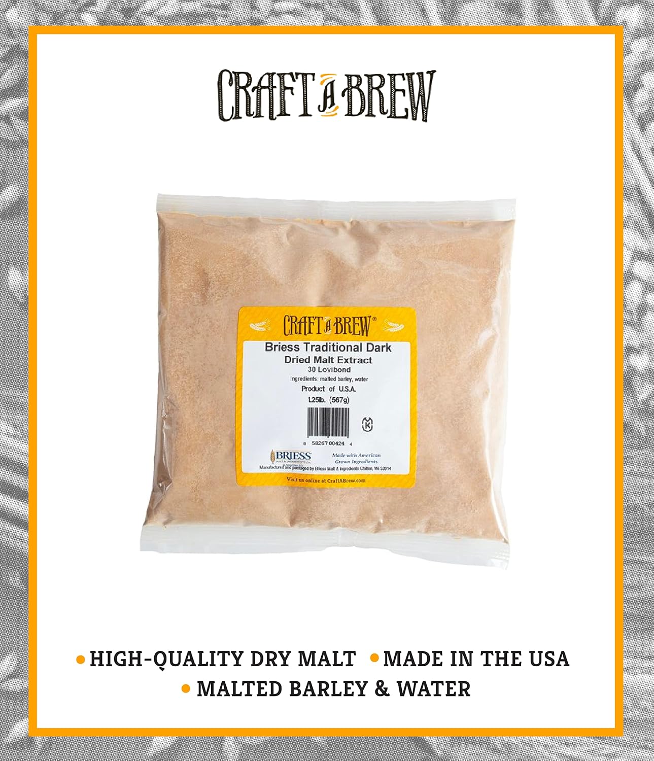 Craft a Brew - Dry Malt Extract for Brew Kit -5 Pounds Bavarian Wheat - All Purpose Base Extract - For Any Beer Style - Effective Fermentation