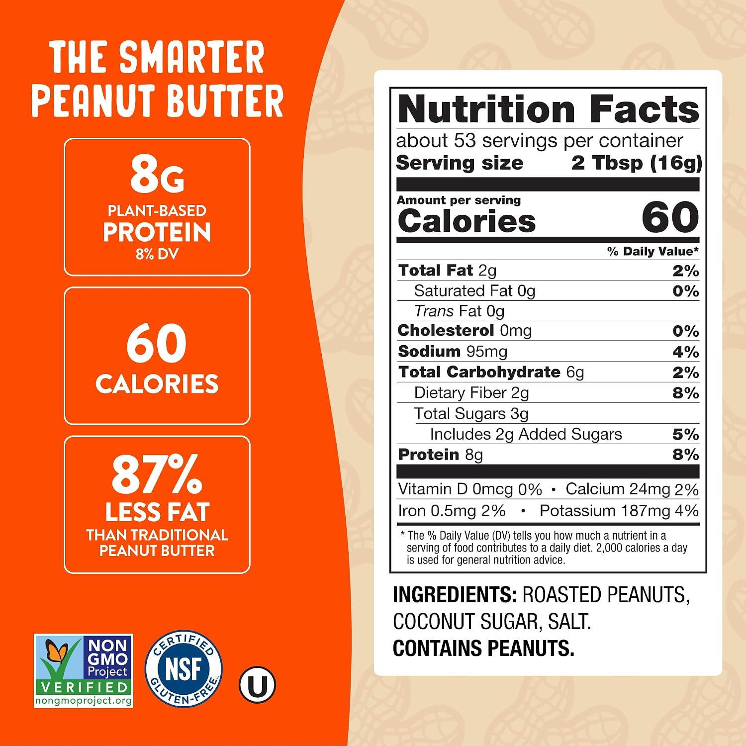 PBfit Cocoa Peanut Butter Powder 30 Oz, Peanut Spread with 6g Protein