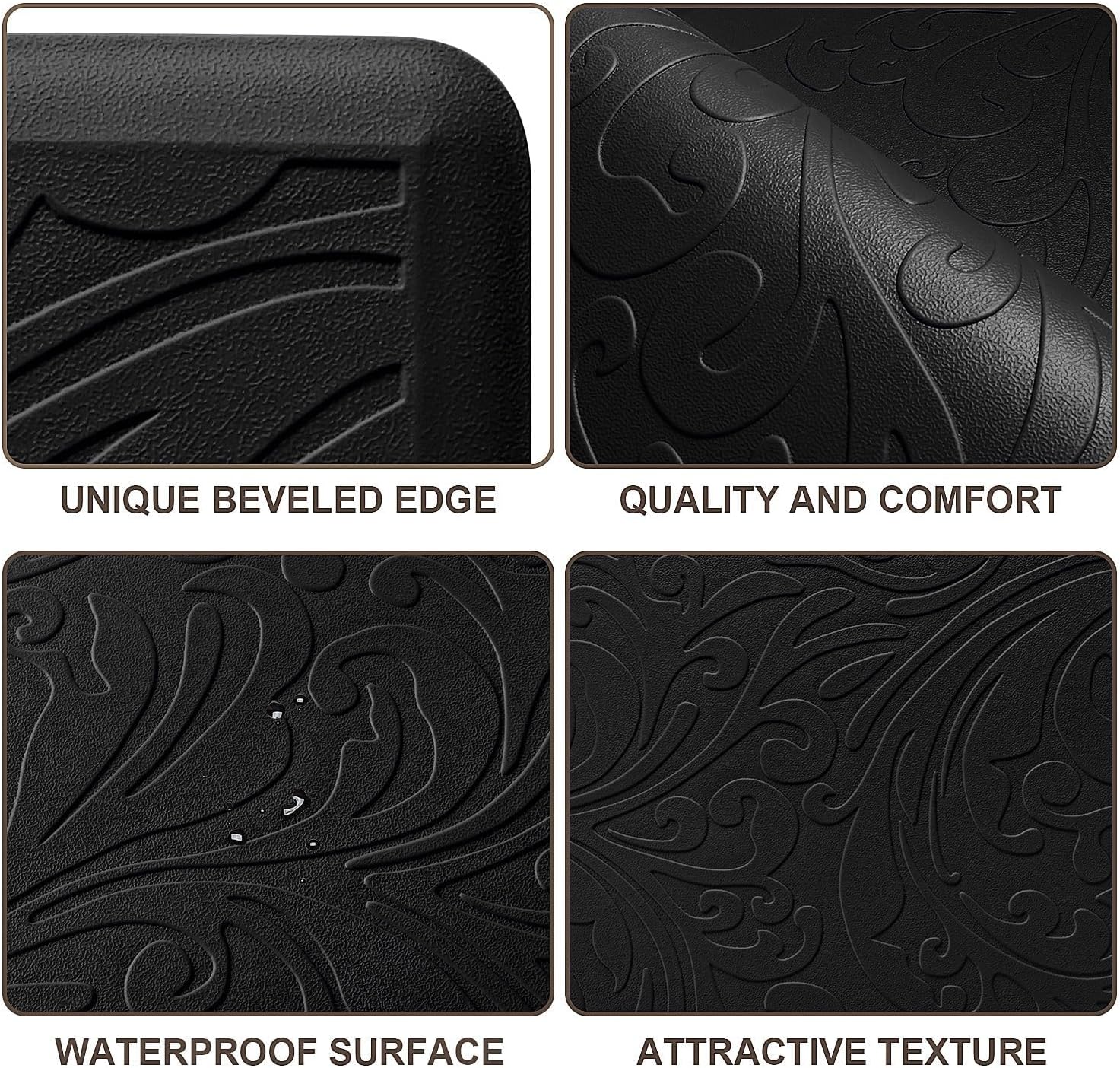 Kitchen Mat Cushioned Anti-Fatigue Comfort Standing Mat Rug for Home,Office