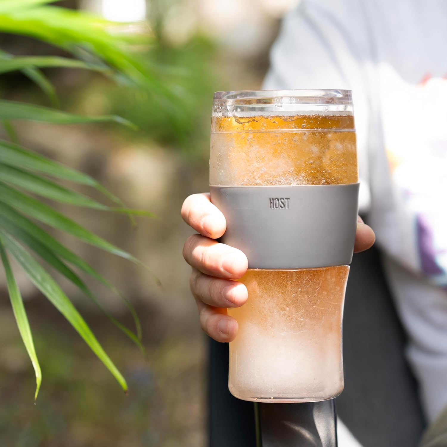 Host FREEZE Beer Glasses, Frozen Beer Mugs, Freezable Pint Glass Set, Insulated Pint Glass to Keep Your Drinks Cold, Double Walled Insulated Glasses