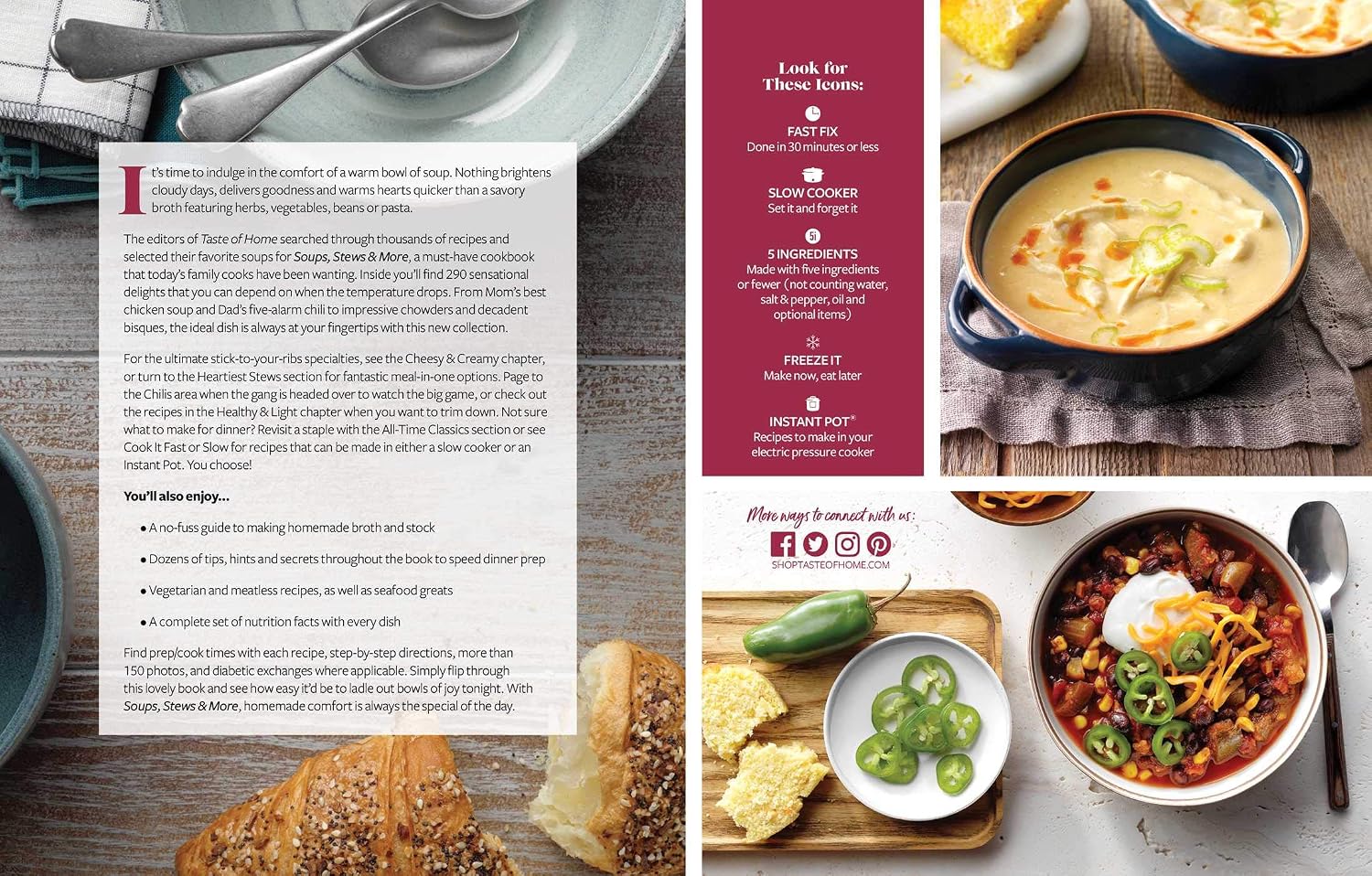 Taste of Home Soups, Stews and More: 325+ Comfort Food Recipes With Tasty Photos and Handy Tips (Taste of Home Comfort Food)