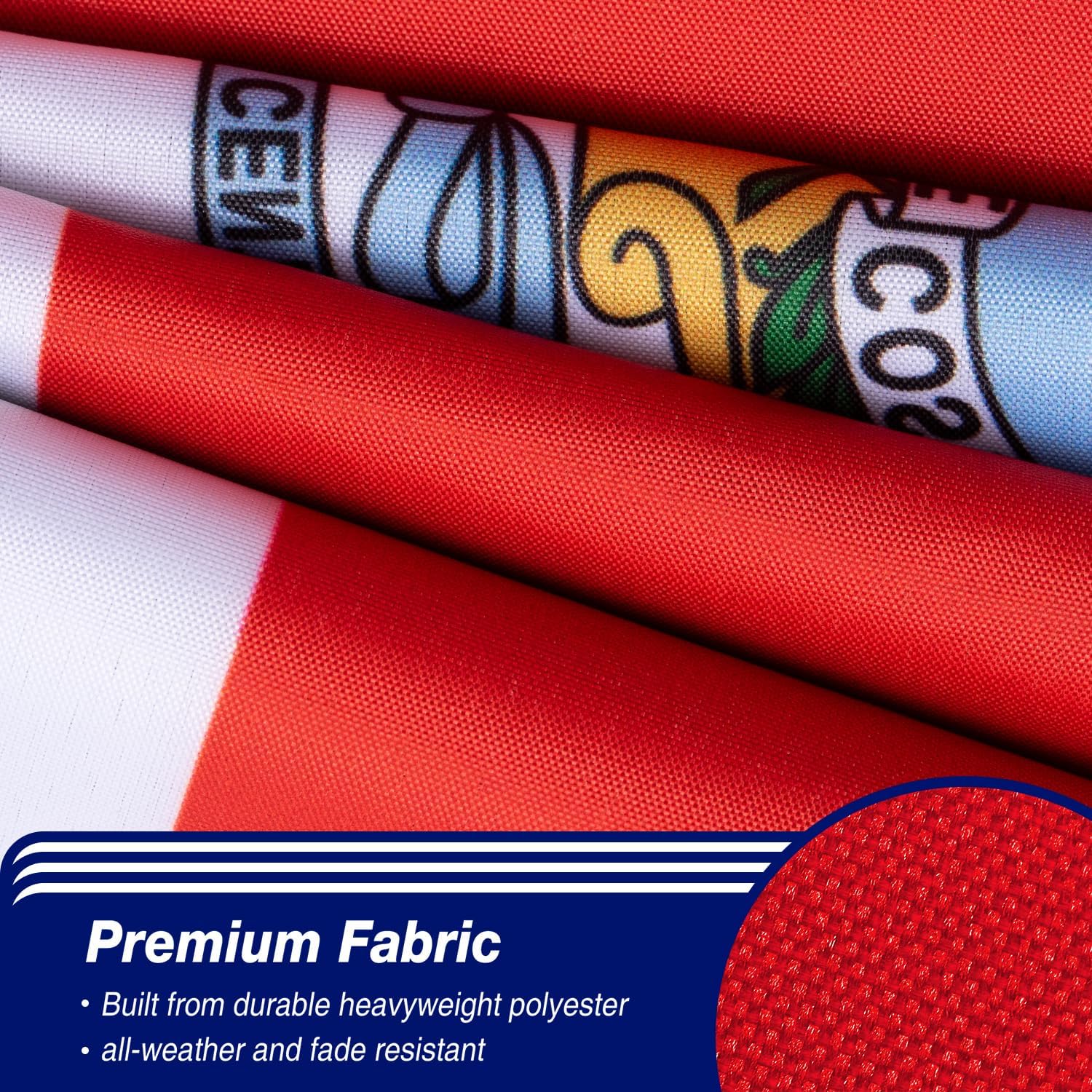 Nicaragua Flag 3x5 ft Outdoor Bandera de Nicaragua Nicaraguan National Flag | Double Sided 3 Ply Heavy Duty Polyester Banner with Brass Grommets for Home and Outdoor Decoration, 4 Rows Stitching