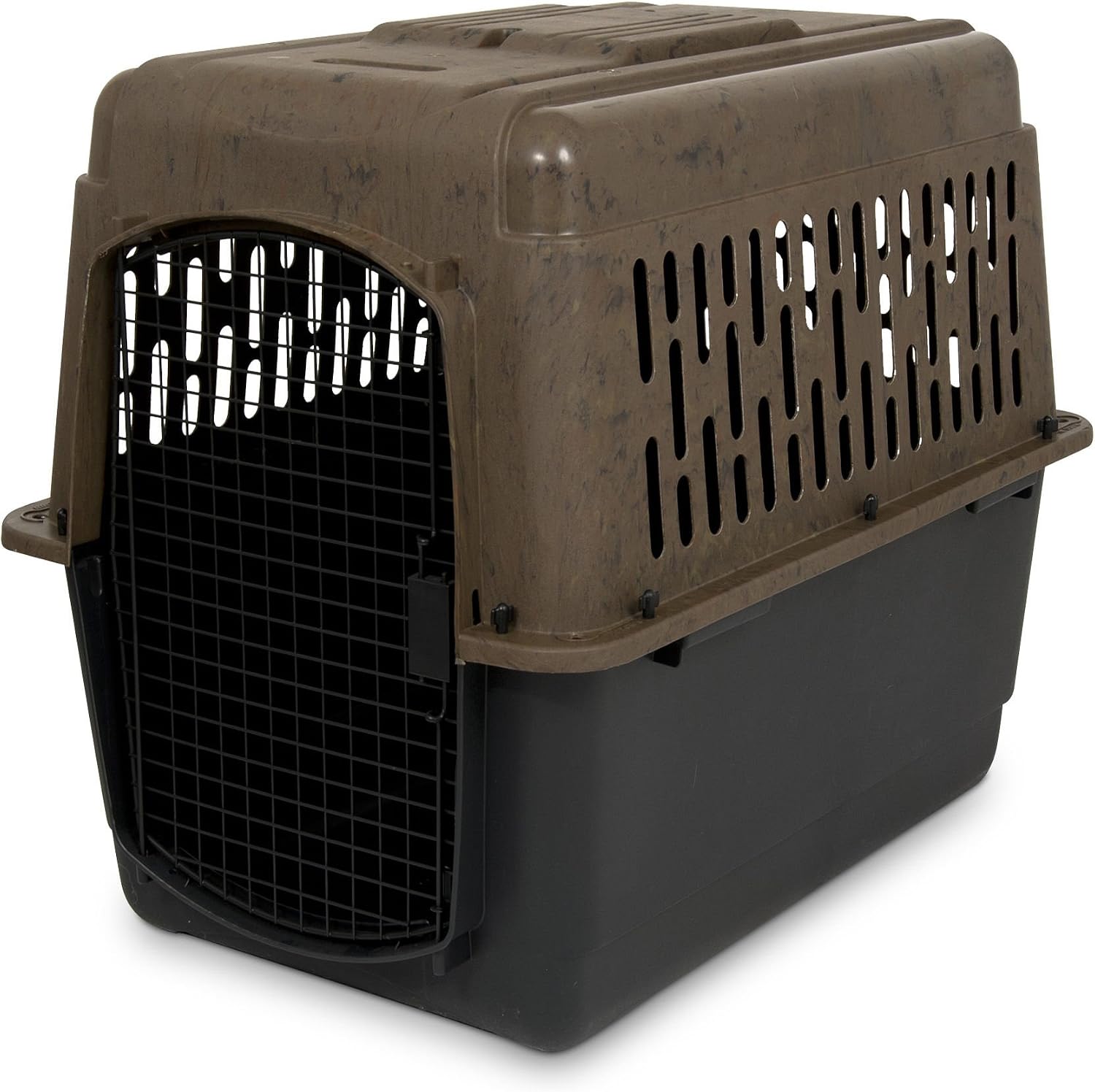 Petmate Ruffmaxx Camouflage Dog Kennel Pet Carrier & Crate 40" (70-90 Lb), Outdoor and Indoor for Large, Medium, and Small Dogs - Made from Recycled Material w/ 360-Degree Ventilation, Made in USA