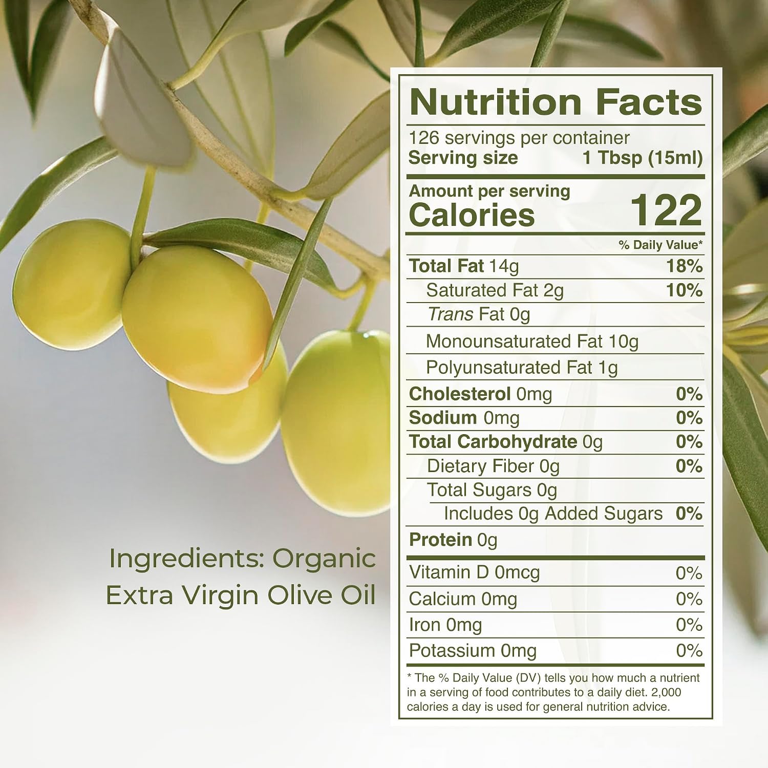 Kevala Extra Virgin Organic Olive Oil - 1/2 gal, Unrefined Cooking Oil | 64 oz, Cold Pressed, No Preservatives, Made with Selected Fresh Olives, Natural Kitchen Pantry Essential, Easy Storage