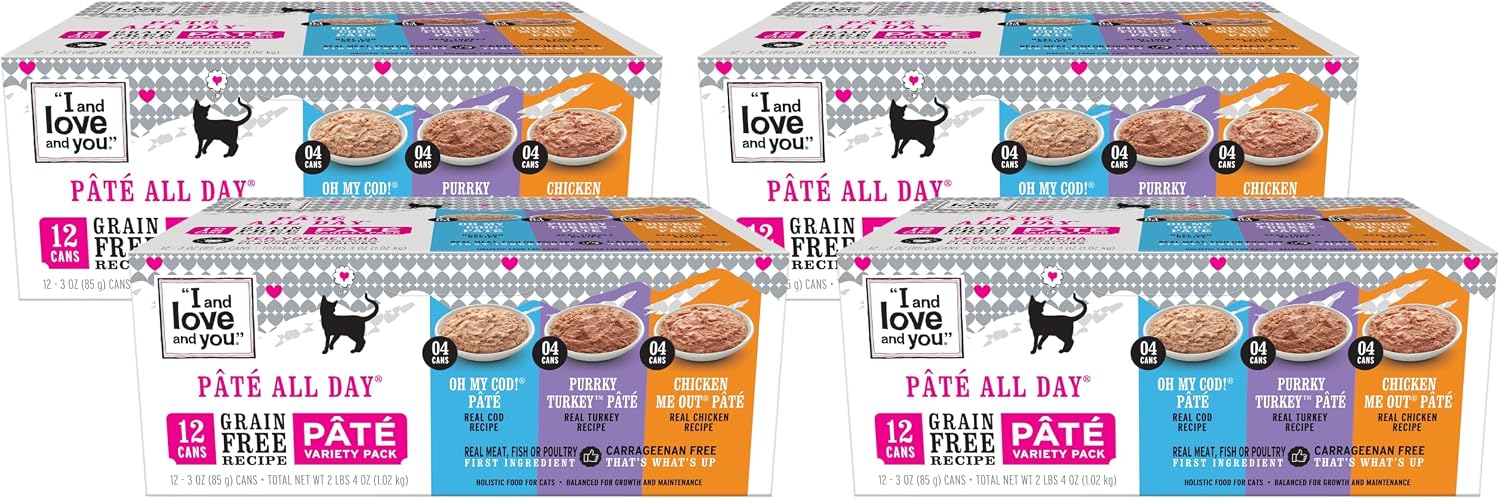 I AND LOVE AND YOU, Cat Food Variety, 3 Ounce, 12 Pack