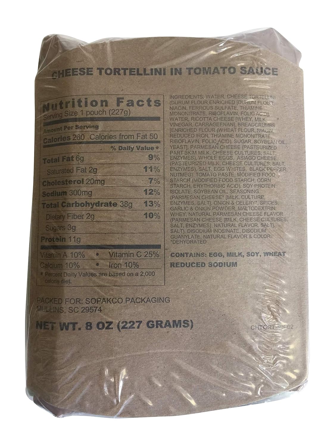 6/2021 Pack Date - 6/2026 expiration MREs with 16 MREs-Reduced Sodium Food Rations-Meals Ready To Eat-2021 Manufacture Date