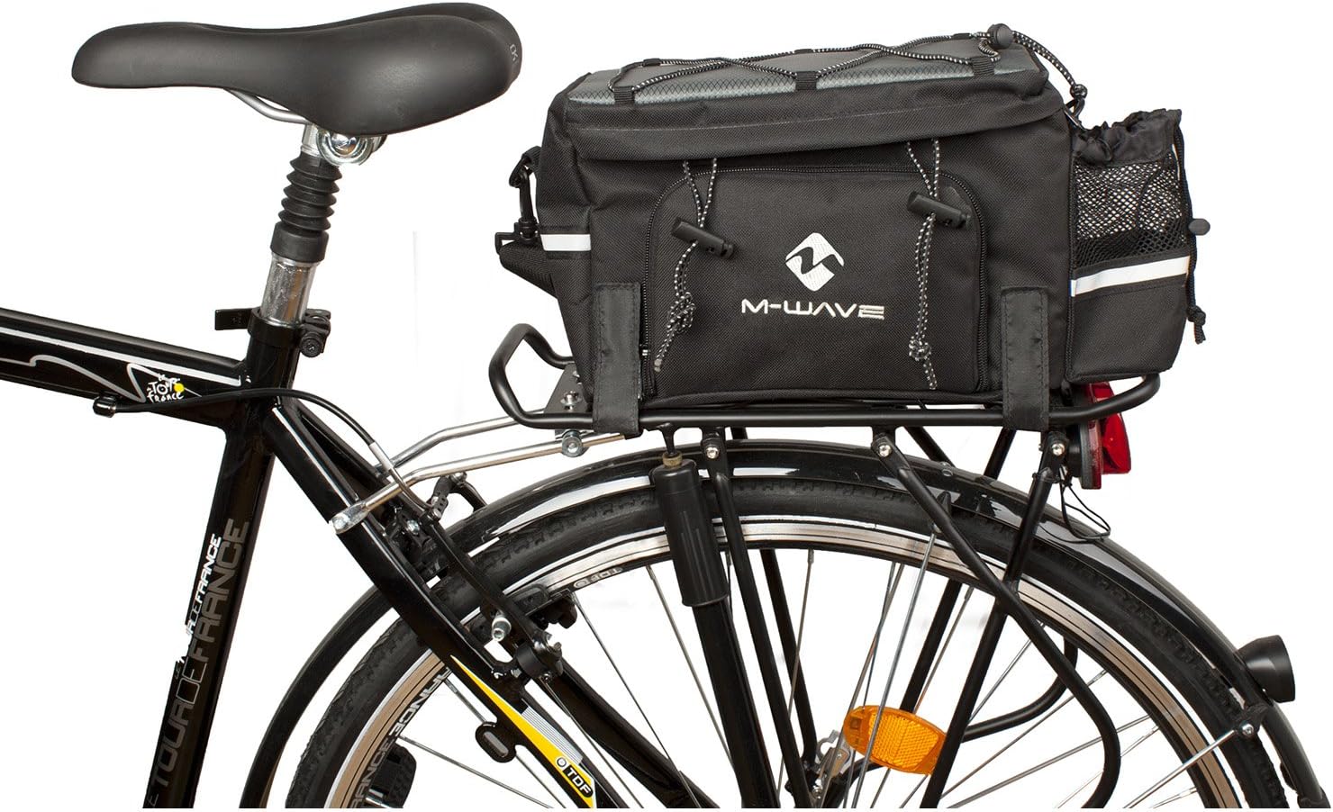 M-Wave Unisex's Amsterdam Bicycle Top Case-Black, Large | bike-panniers-and-rack-trunks