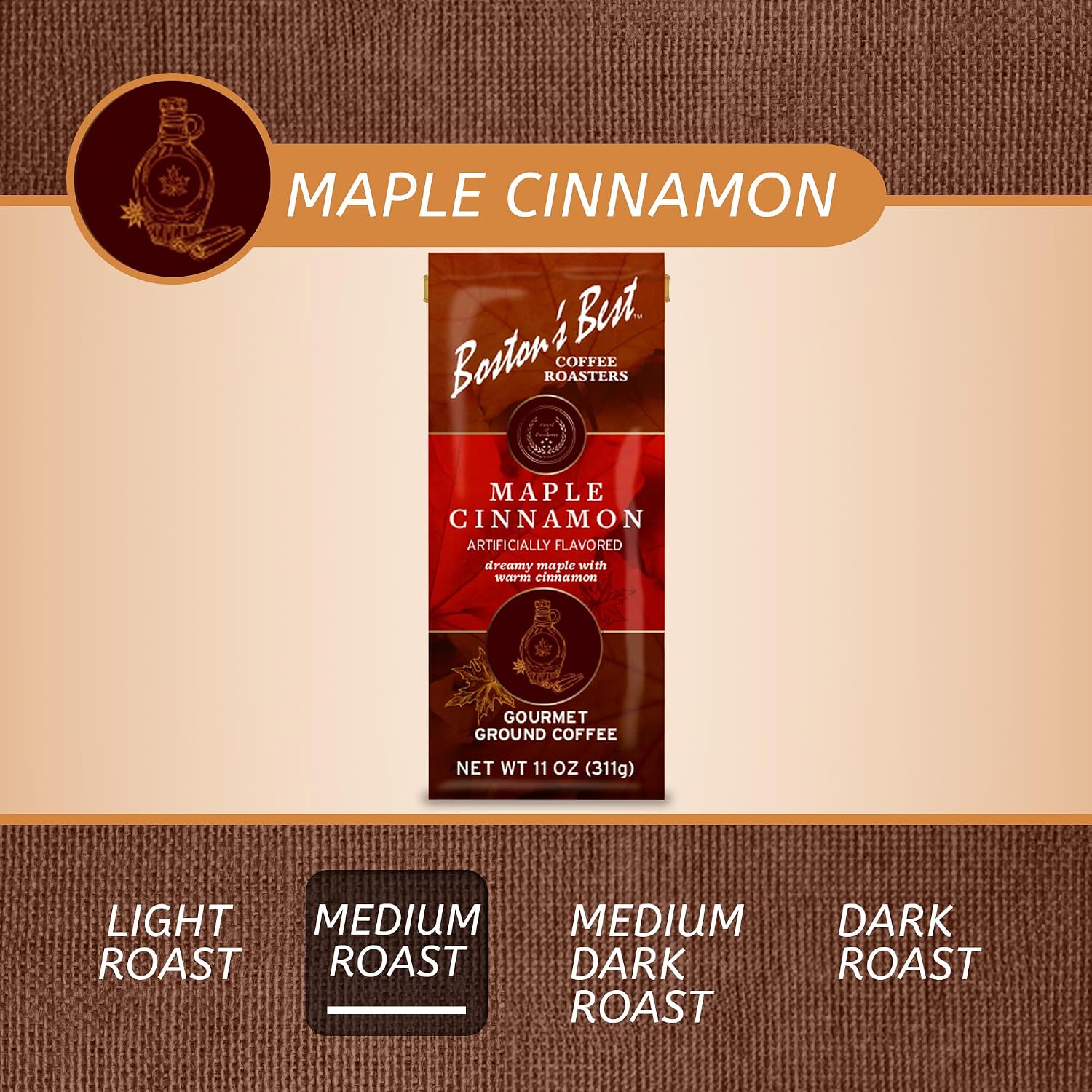 Boston’s Best Coffee - Fall-Inspired Pumpkin Spice Medium Roast Gourmet Delicious Flavored Coffee, Premium Ground - 11 oz. / 311 g Bag