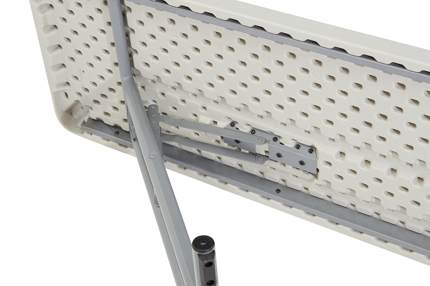 Seminar Folding Table by National Public Seating – 18x72 Portable, Heavy-Duty Foldable Table Indoor/Outdoor Table for Office, Conferences & Training Rooms – Lightweight & Durable, Speckled Gray