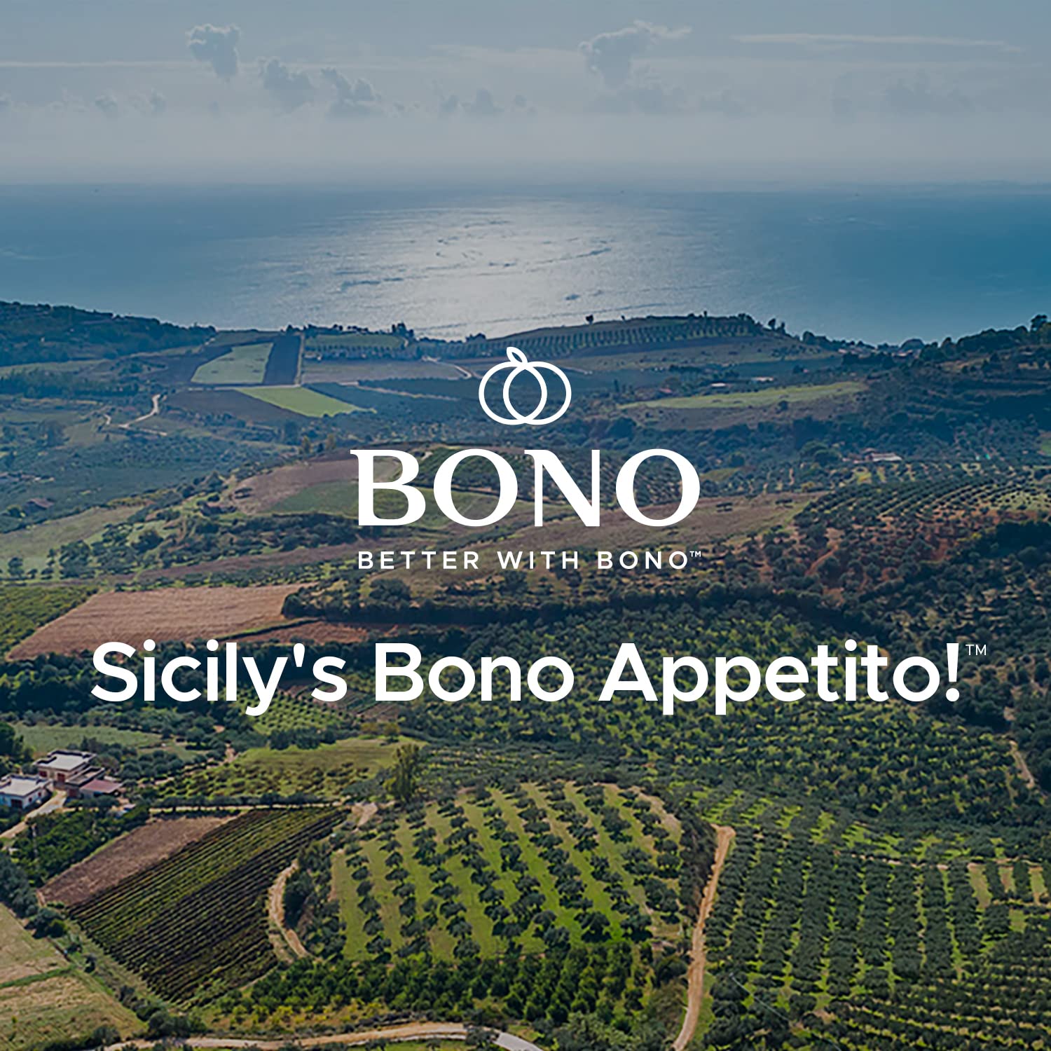 BONO PDO Certified Val Di Mazara Sicilian Extra Virgin Olive Oil, 3 pack