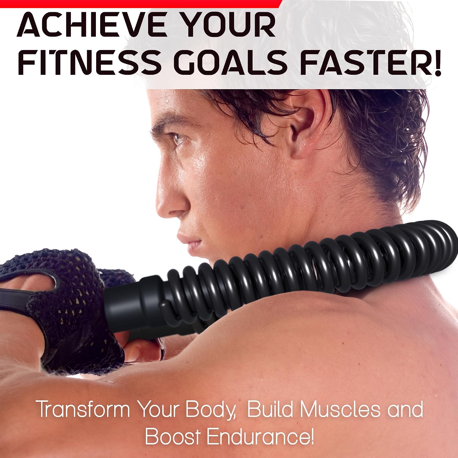 Zenooze's Power Twister Flex Bar, The Ultimate Upper Body Exercise Equipment for Strengthening Your Chest Workout, Shoulders, Biceps, Arms