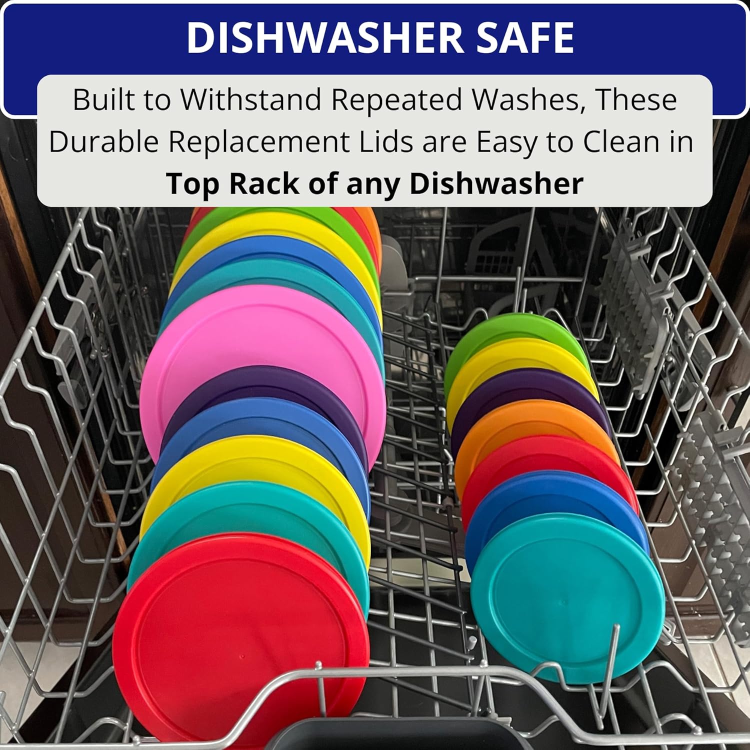 1, 2, 4 & 7 Cup Green, Orange, Blue, Red Replacement Lids/Covers for Pyrex