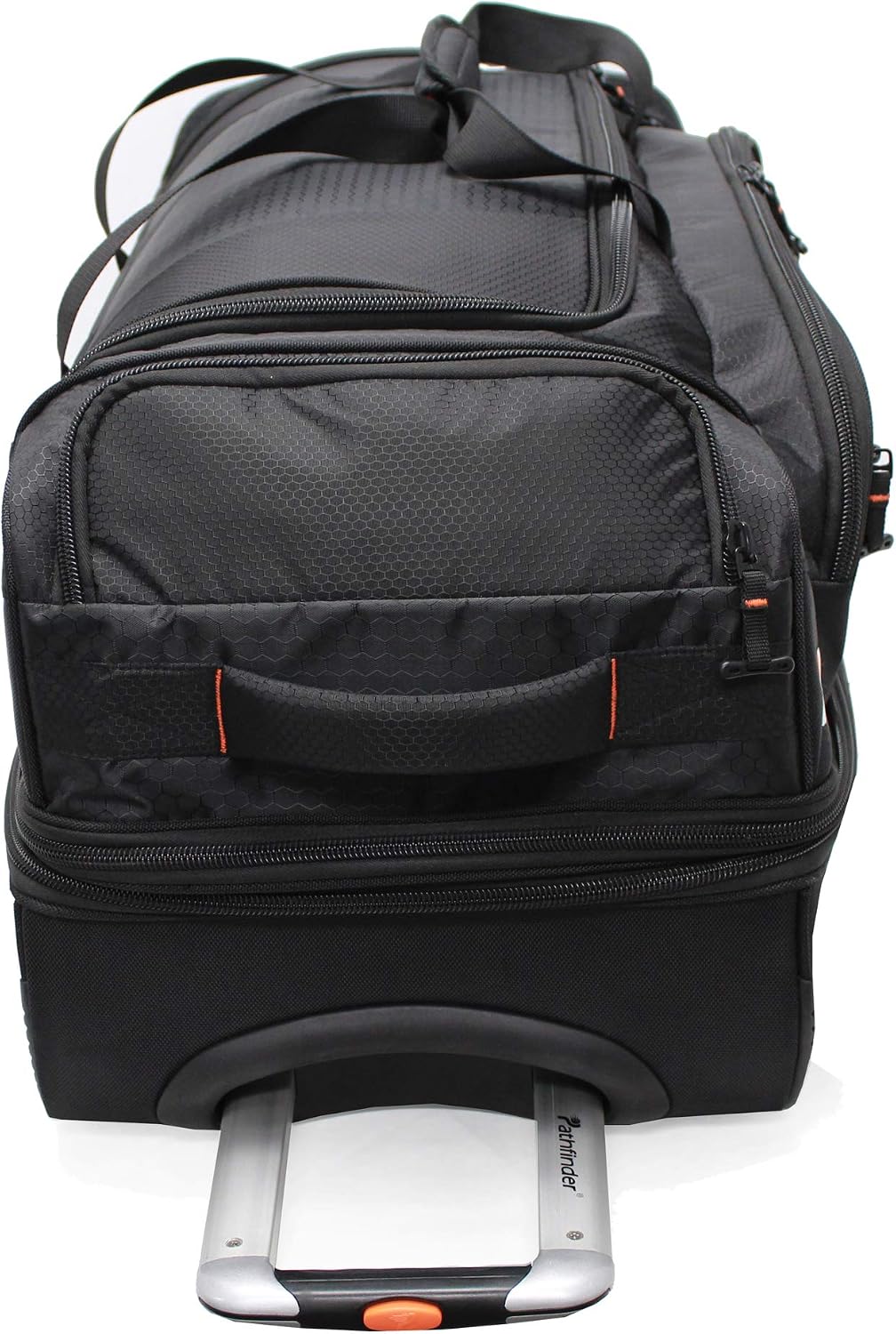 Pathfinder Gear 36 Inch Rolling Drop Bottom Duffel, Black, One Size