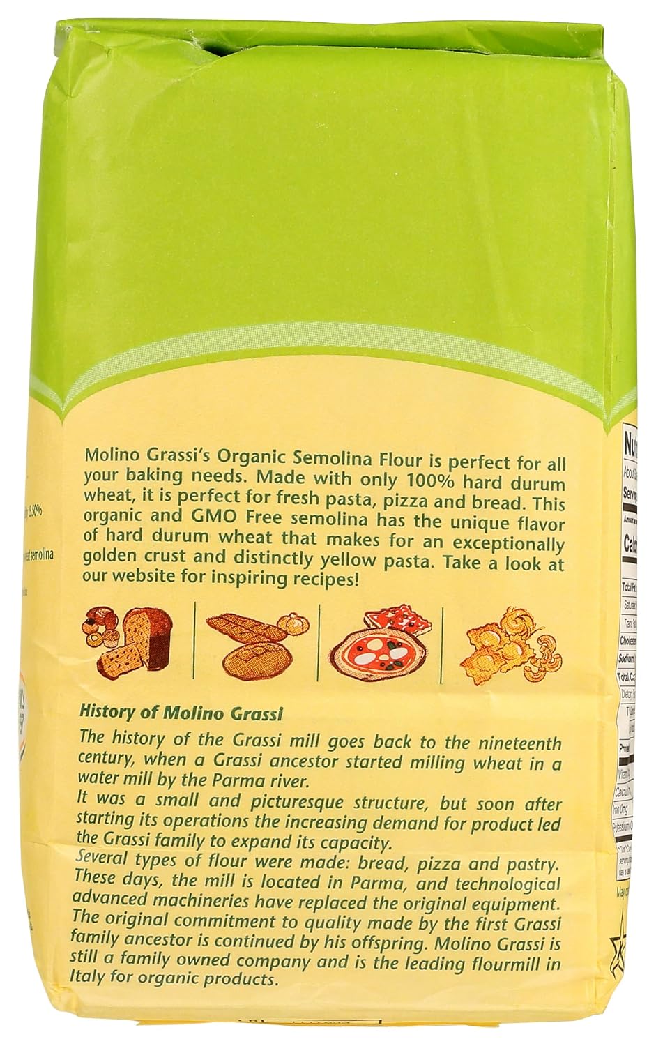 Molino Grassi, Flour Semolina, 35.2 Ounce