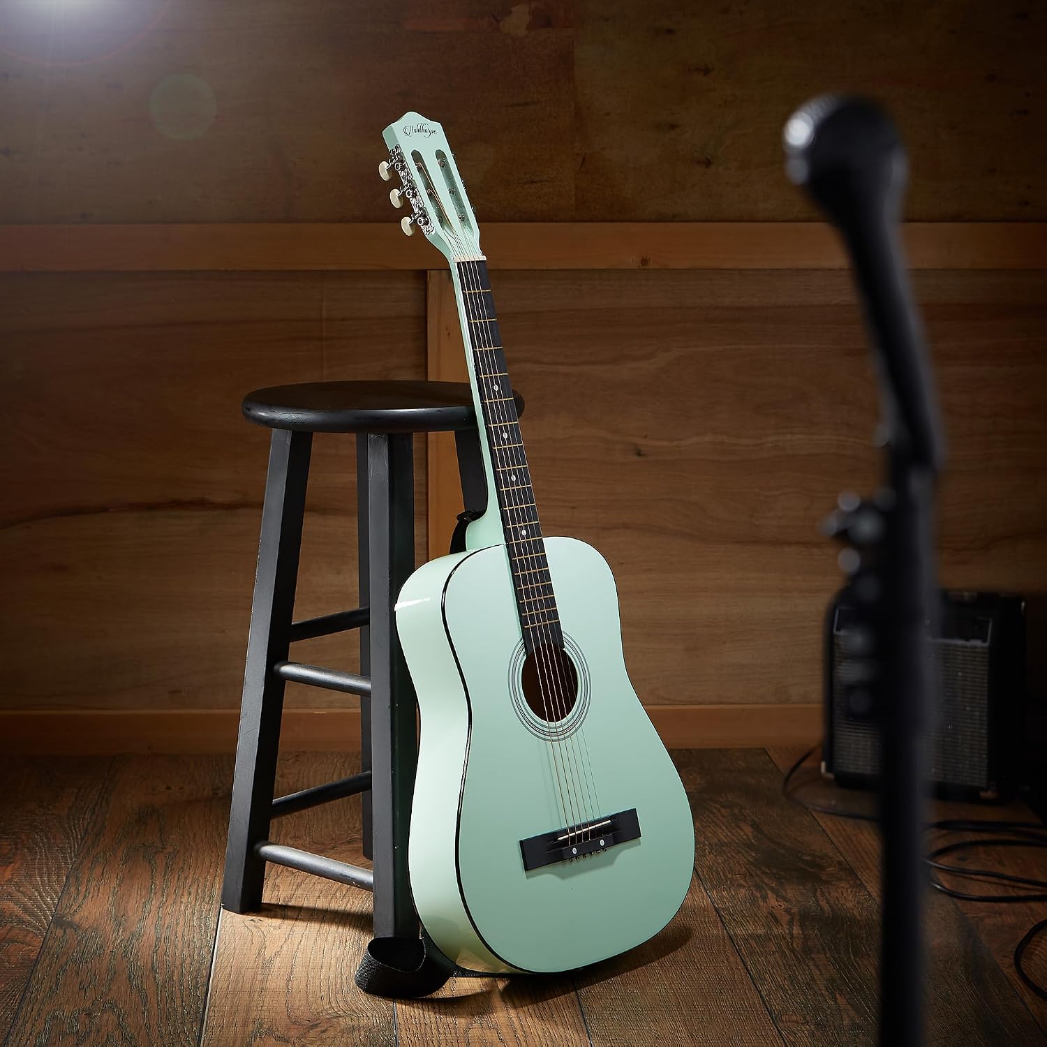 Ashthorpe 38-inch Beginner Acoustic Guitar (Red), Starter Kit with Gig Bag, Extra Strings, Strap, Picks, and Lessons