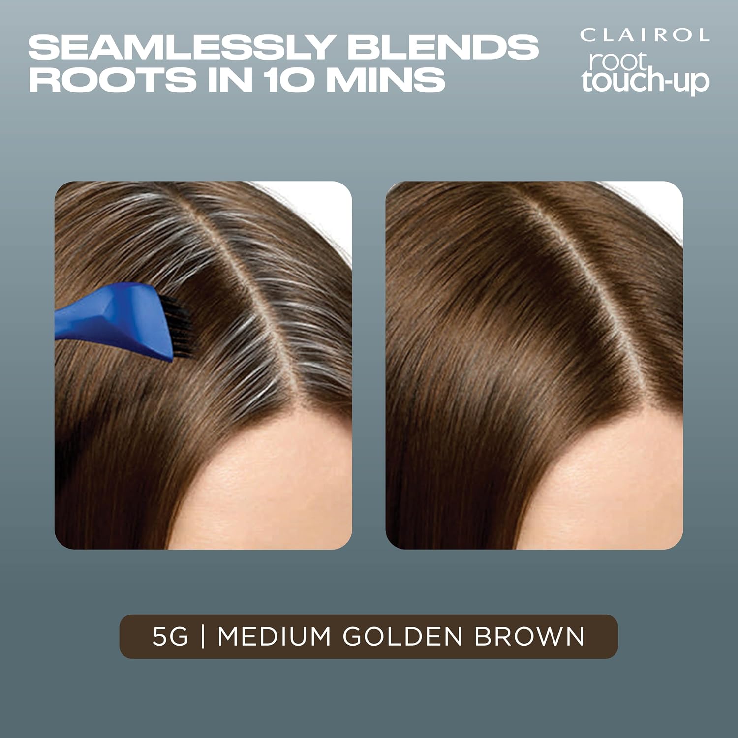 Clairol Root Touch Up Permanent Hair Dye, 6 Light Brown, Pack of 2