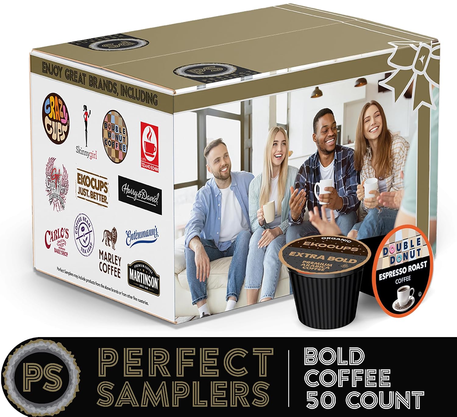 Crazy Cups Flavored Coffee for Keurig K-Cup Machines, Peppermint Chocolate Mocha, Hot or Iced Drinks, 22 Single Serve, Recyclable Pods