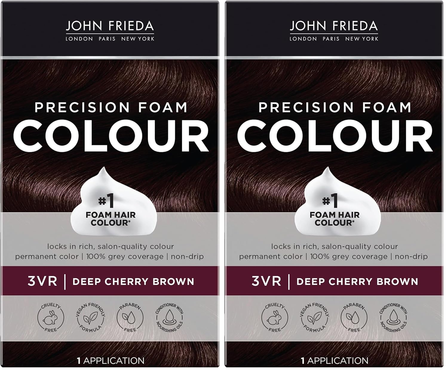 John Frieda Precision Foam Colour Light Natural Blonde 9N, 1 Application | Full Gray Coverage, Anti-Fade Color, Light Blonde Tone, Deep Saturation, Easy Foam Application
