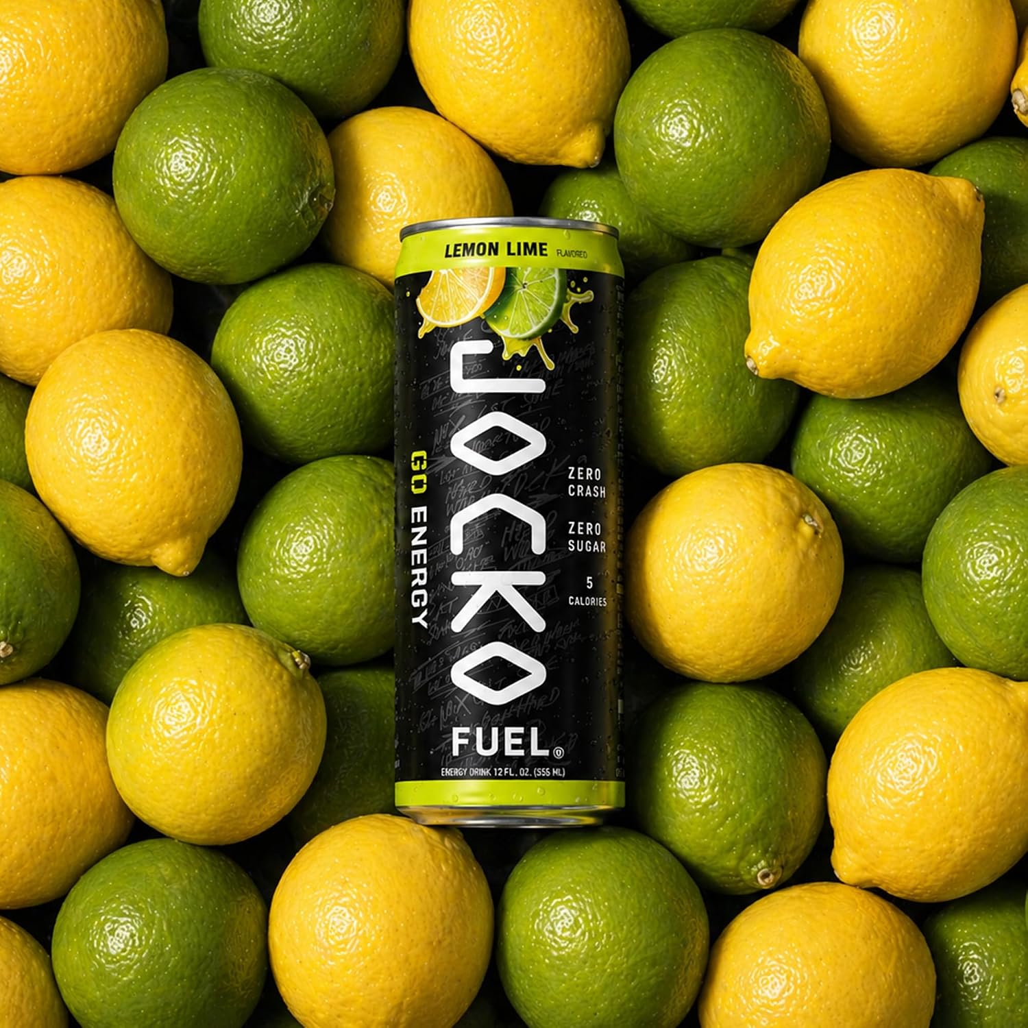 Jocko Fuel GO Energy Drinks, Sour Apple, 12 oz | 12 Pack