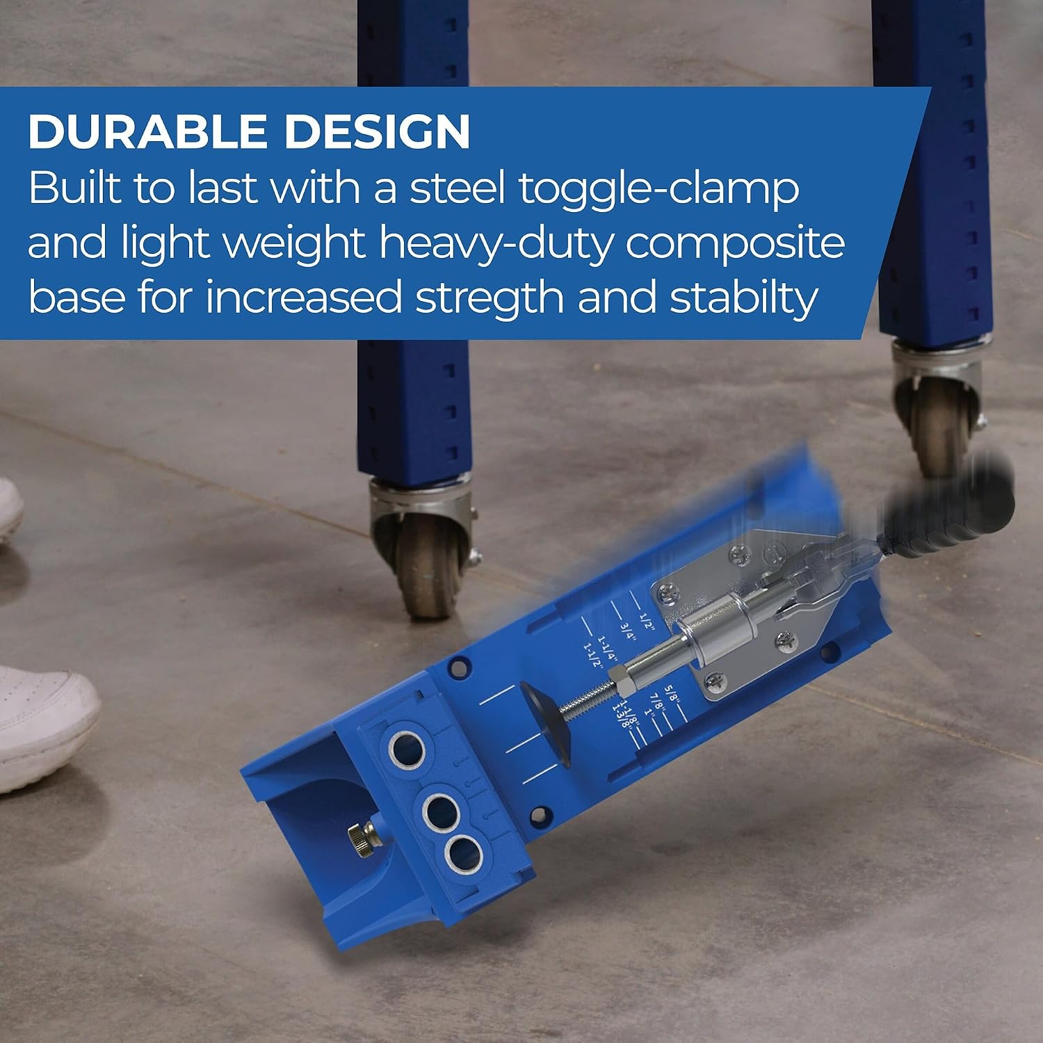 Kreg K4 Pocket Hole Jig - Adjustable, Versatile Jig for Strong Joints - Create Perfect